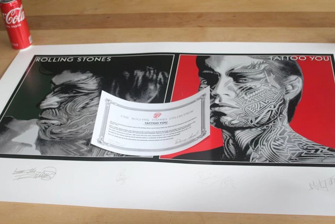 Rolling Stones - Tattoo You - Litho - Limited Edition - Numbered - COA - 1994
