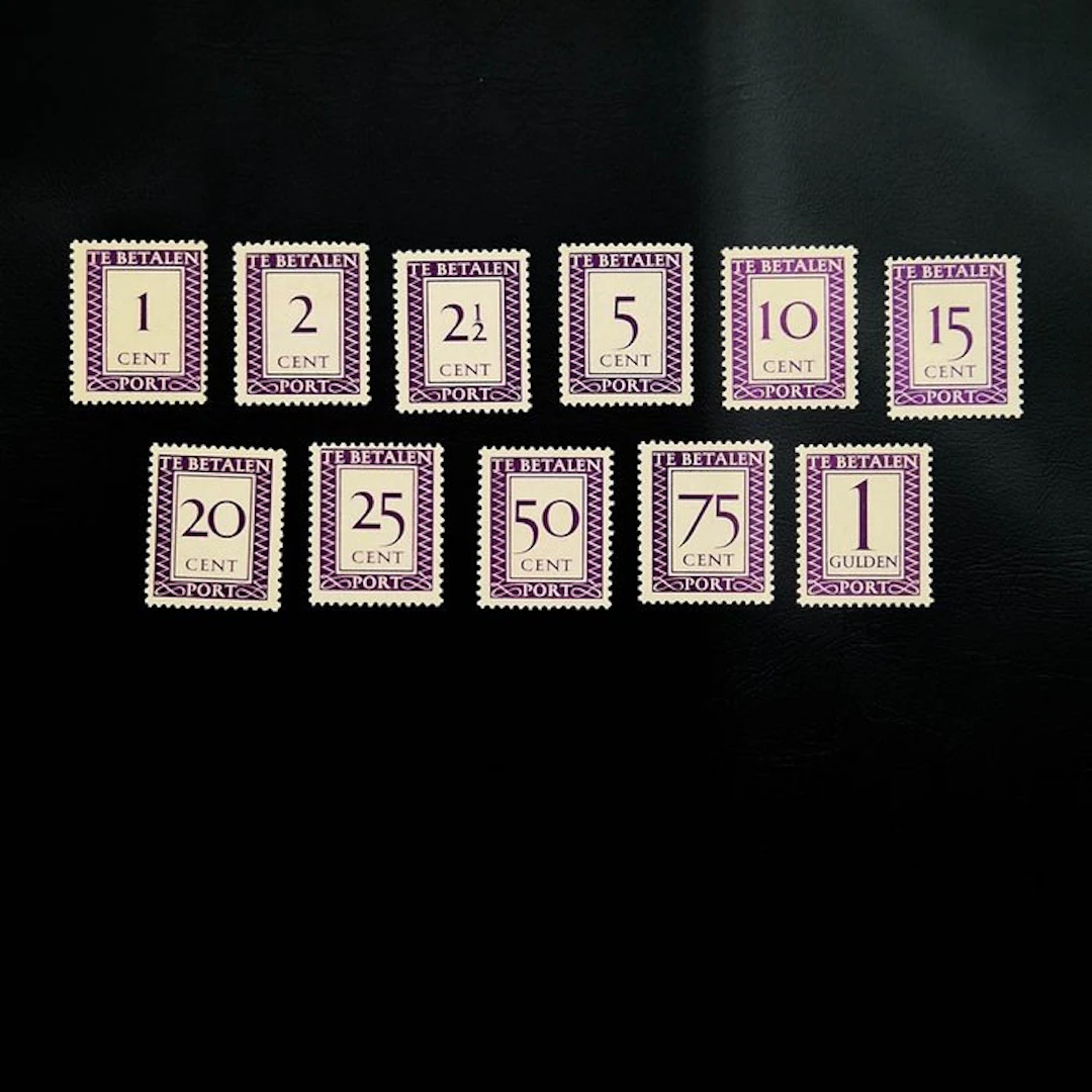 Suriname 1927/1928 - Complete series of postage stamps 1c...