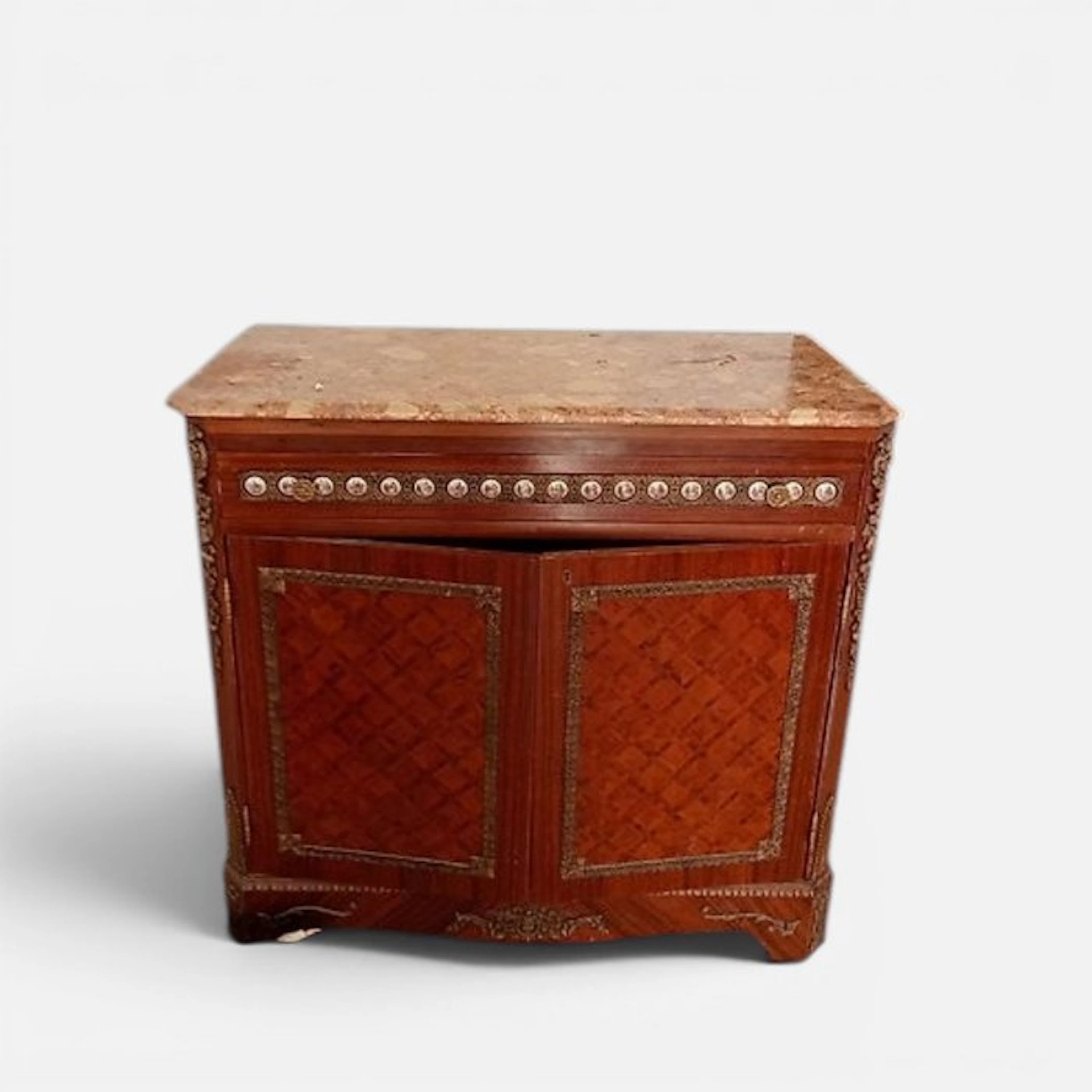 Chest of drawers - Wood, Marble, Ceramic - Furniture in perfect condition.