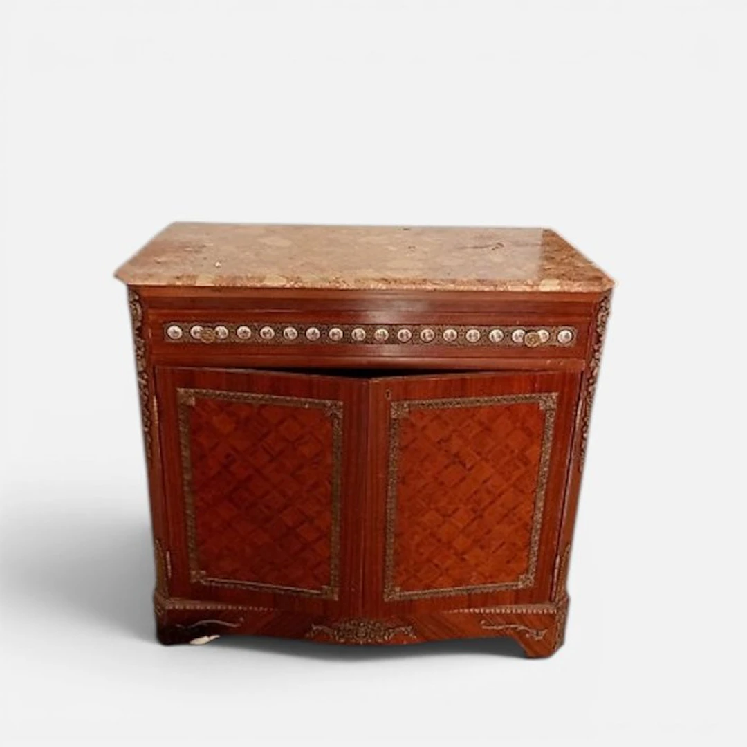 Chest of drawers - Wood, Marble, Ceramic - Furniture in perfect condition.