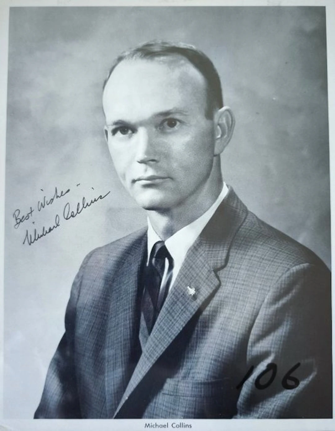 Autographed photograph - Michael Collins Apollo 11