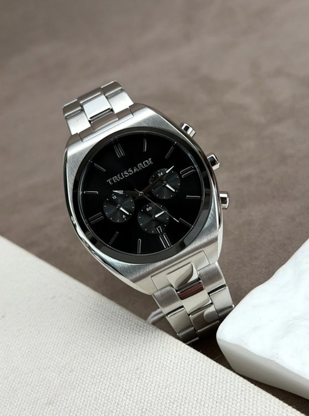 Trussardi - Metropolitan Chronograph Date Silver/Black...