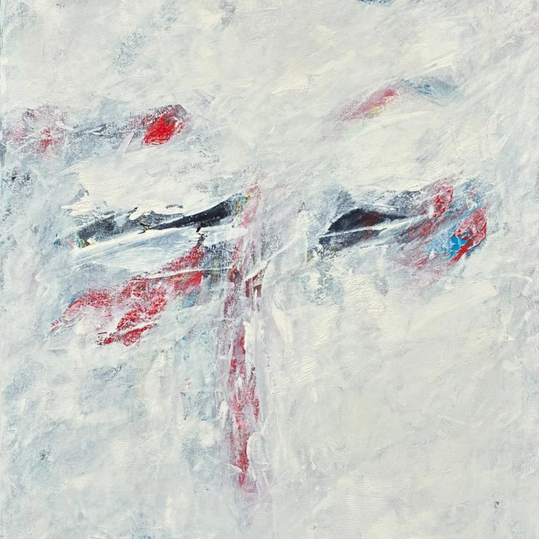 Carmelo Tommasini (1927) - Abstraction en blanc - Visage...