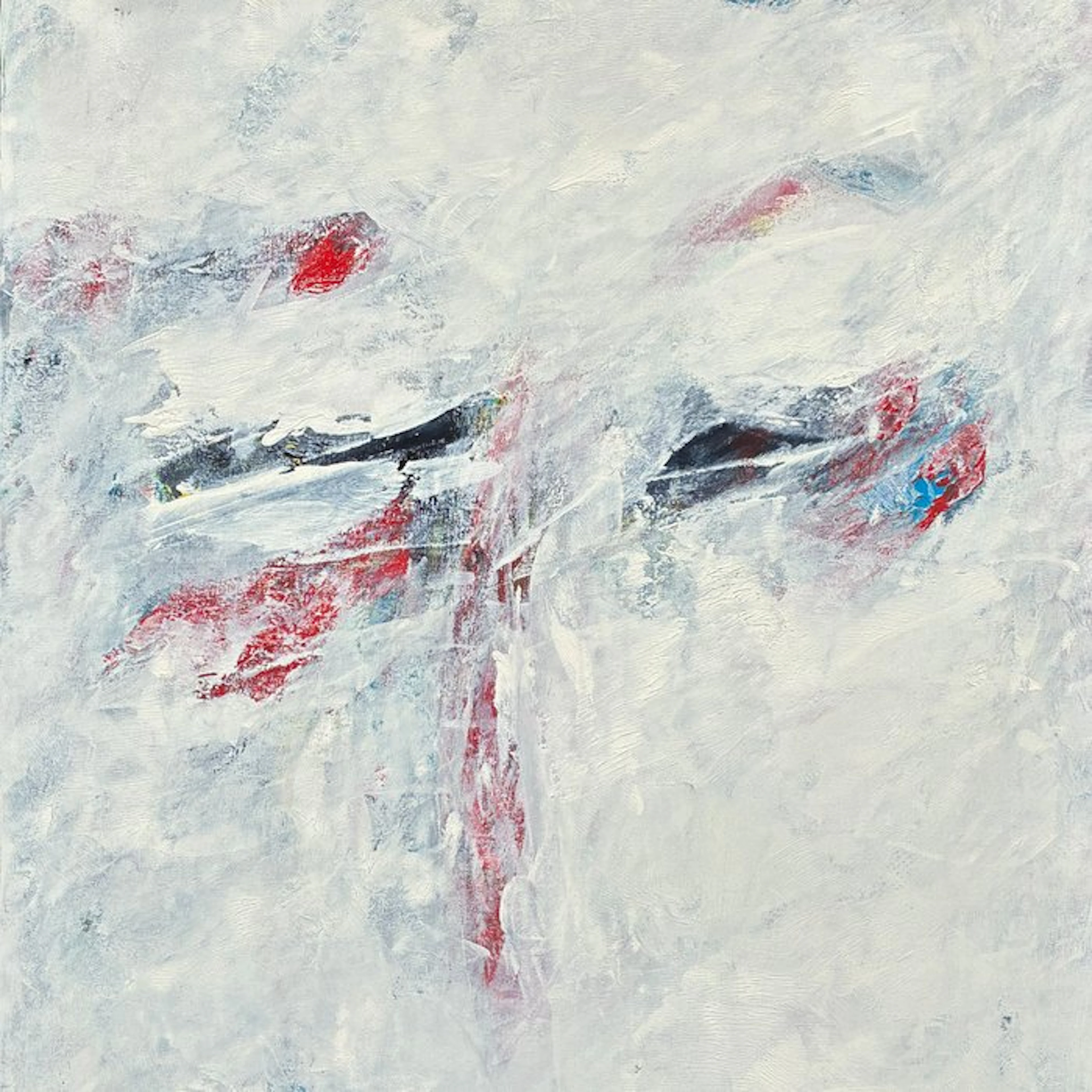 Carmelo Tommasini (1927) - Abstraction en blanc - Visage...