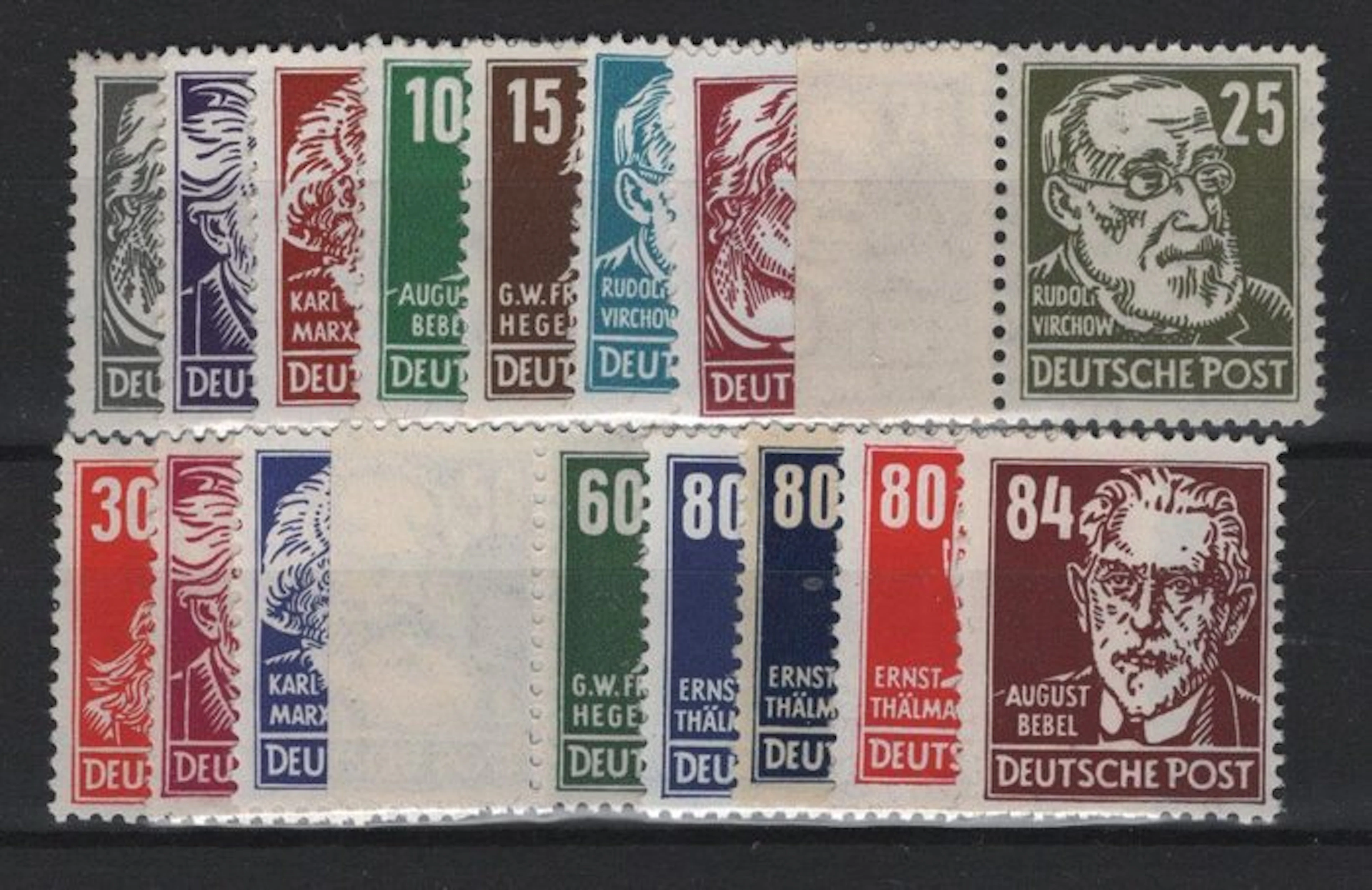 GDR 1952 - Heads complete. - Michel 327-341