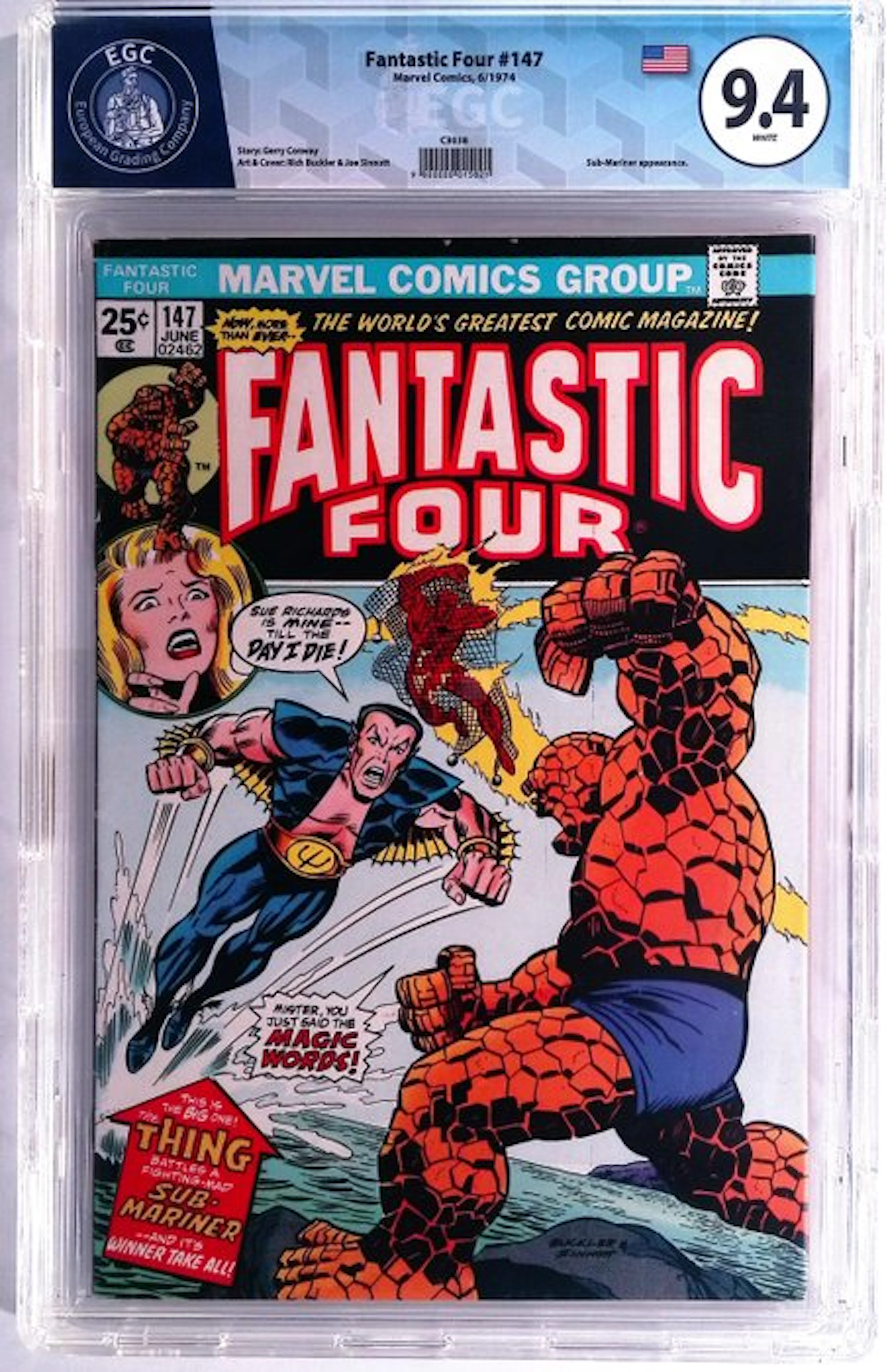 Fantastic Four #147 - EGC 9.4 - 1 Graded comic - First edition - 1974