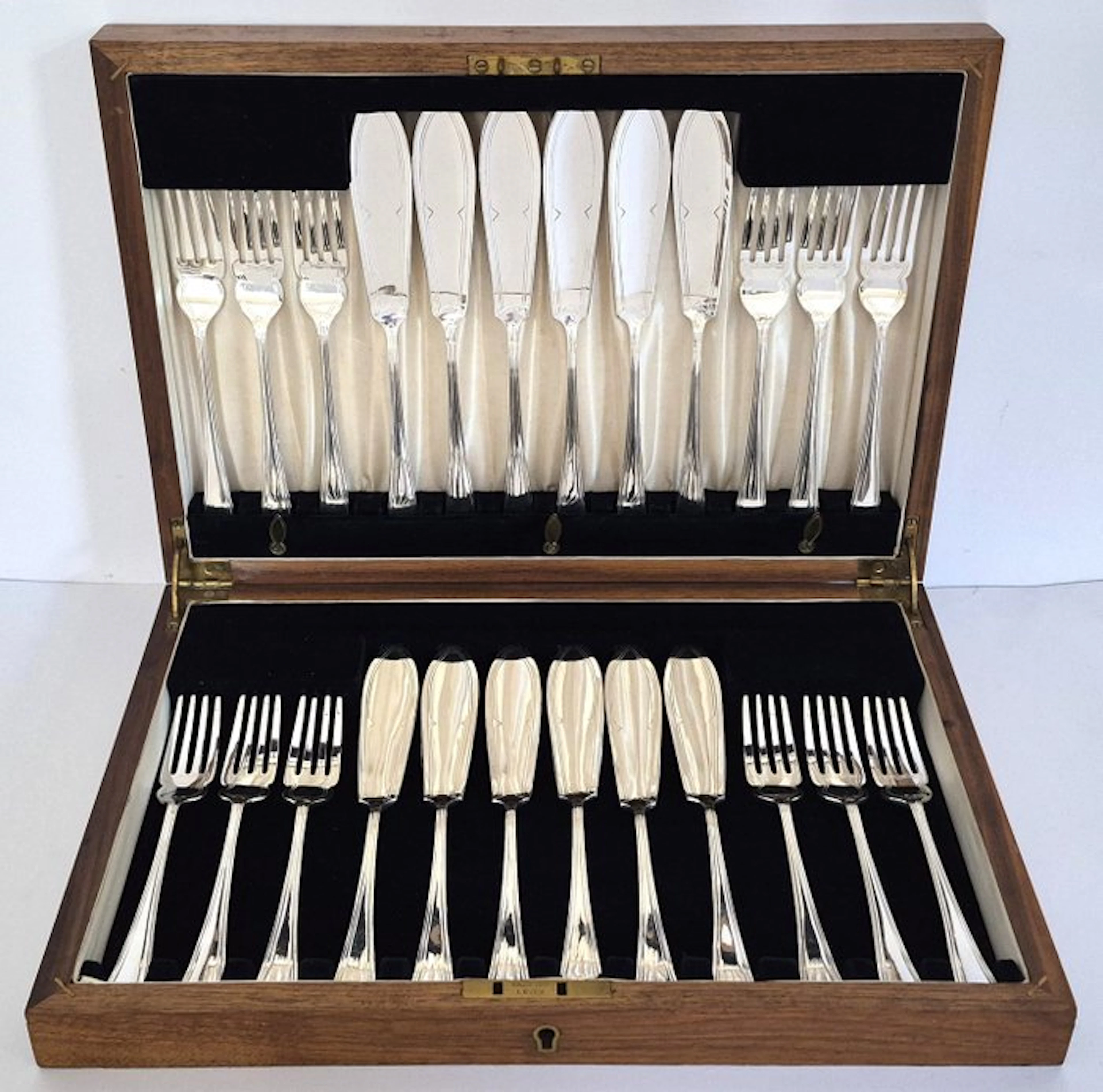 Harrison Brothers & Howson - Fish cutlery set for 12 (24) - ART DECO