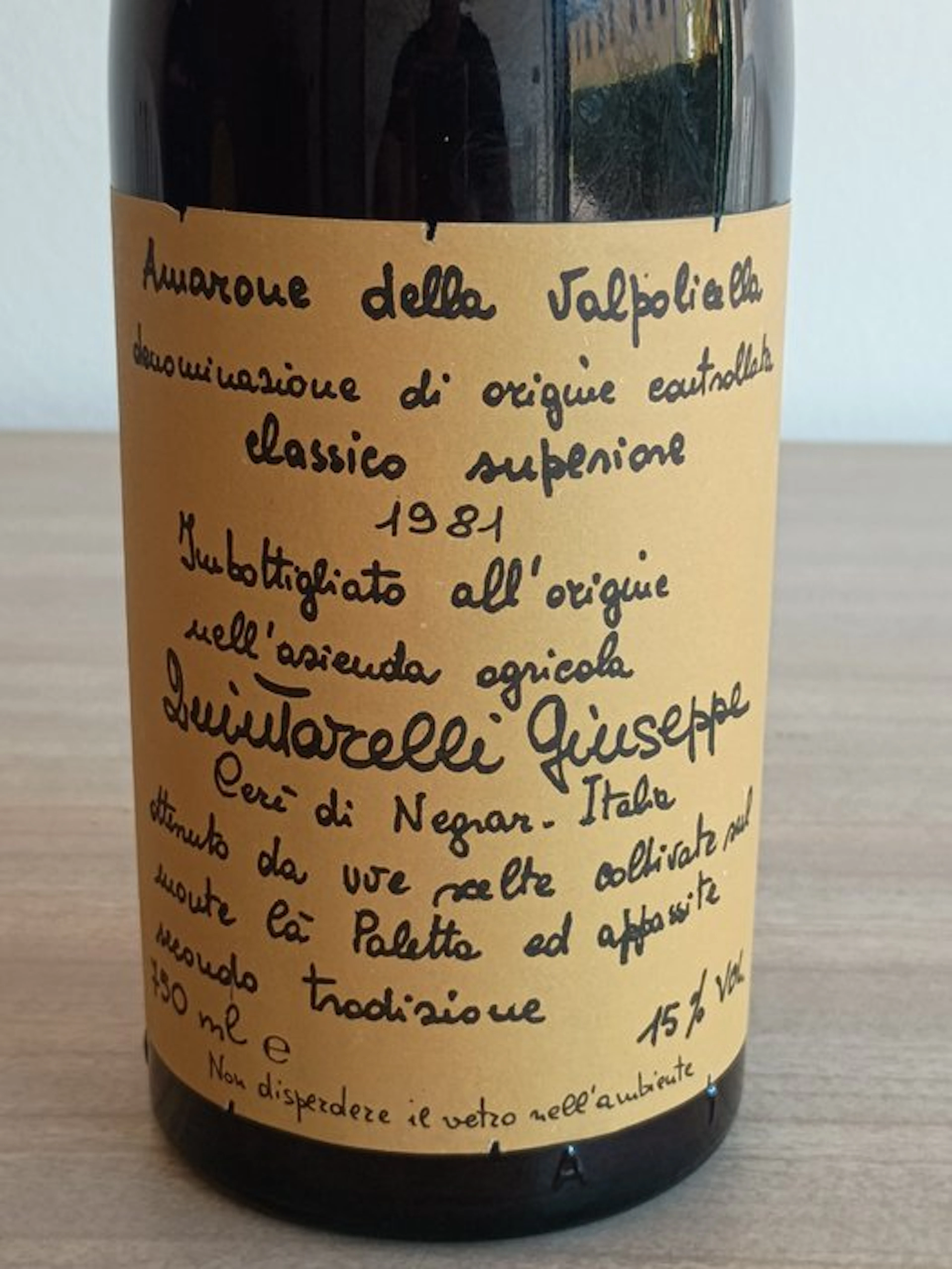 1981 Giuseppe Quintarelli - Amarone della Valpolicella - 1 Bottles (0.75L)