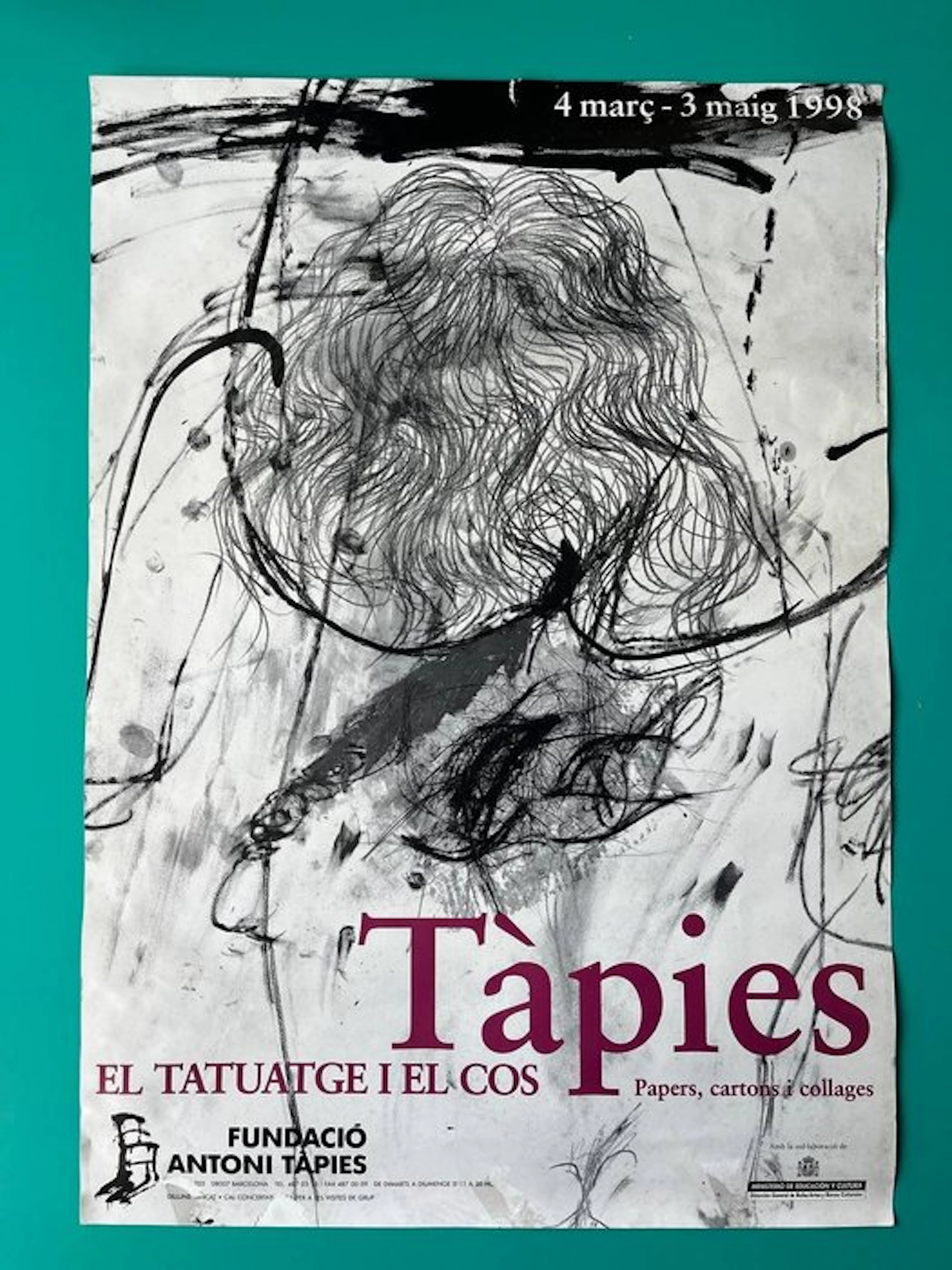 Antoni Tapies - ** Original Exhibition Poster "El tatuatge i el cos" (1999)
