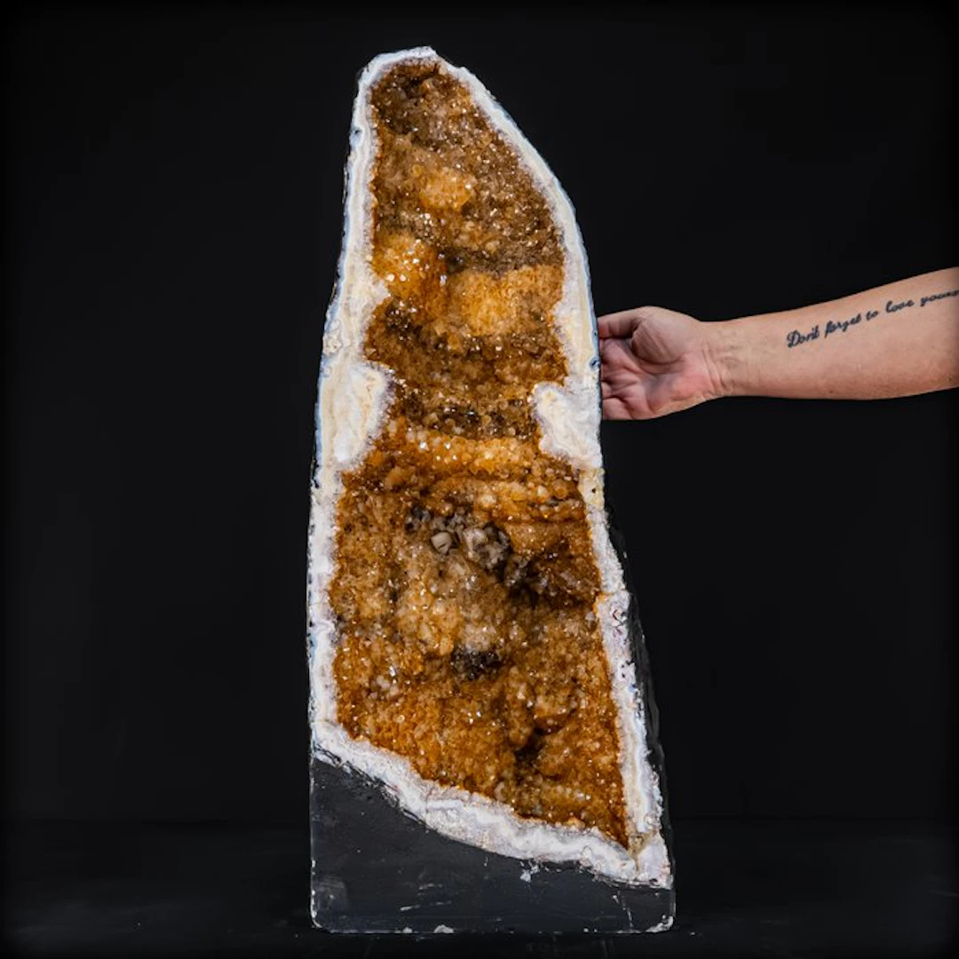 Unique citrine druse – 41 kg of natural energy with a warm glow