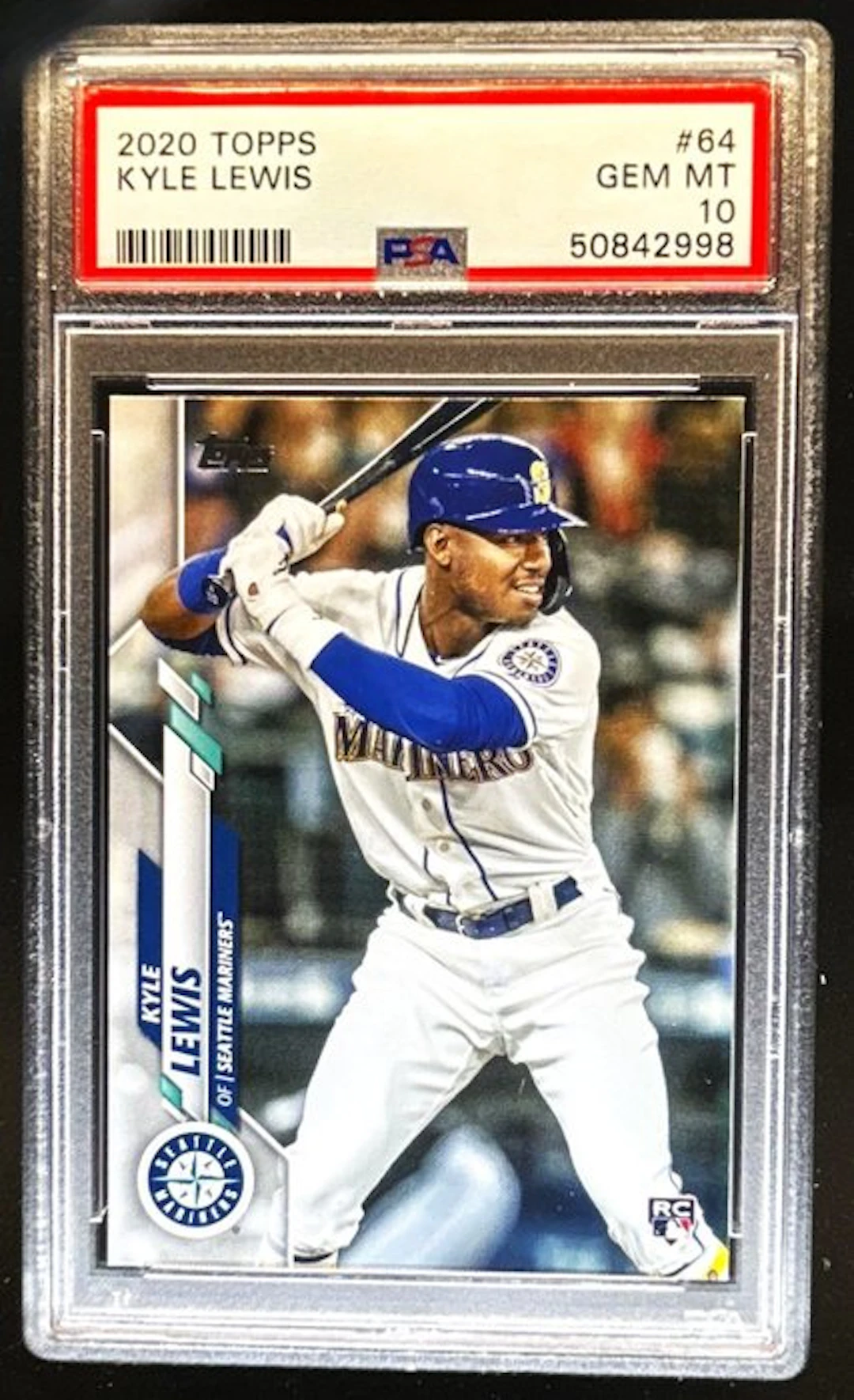 Topps Kyle Lewis Graded card - PSA 10