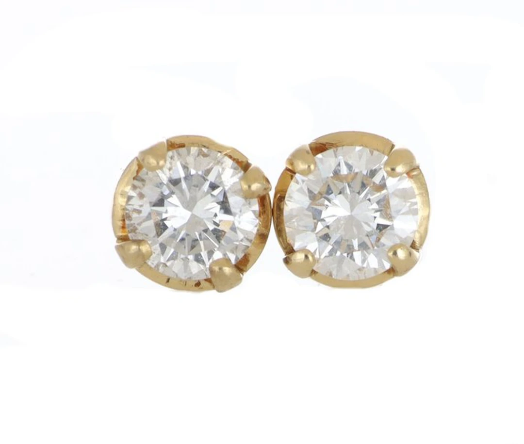 No reserve price - Earrings - 18 kt. White gold - 0.40ct. tw. Diamond (Natural)