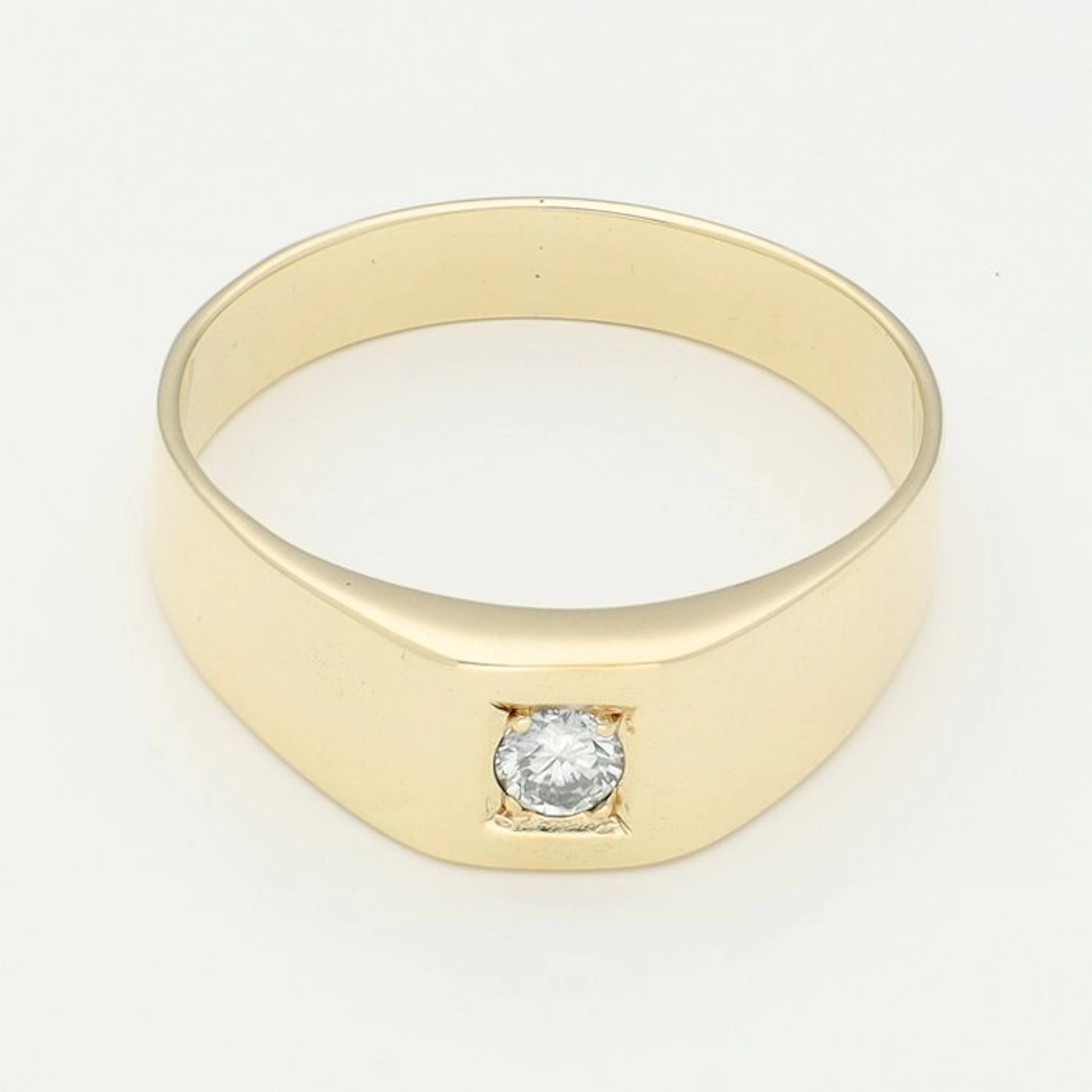 Ring - 14 kt. Yellow gold Diamond (Natural)