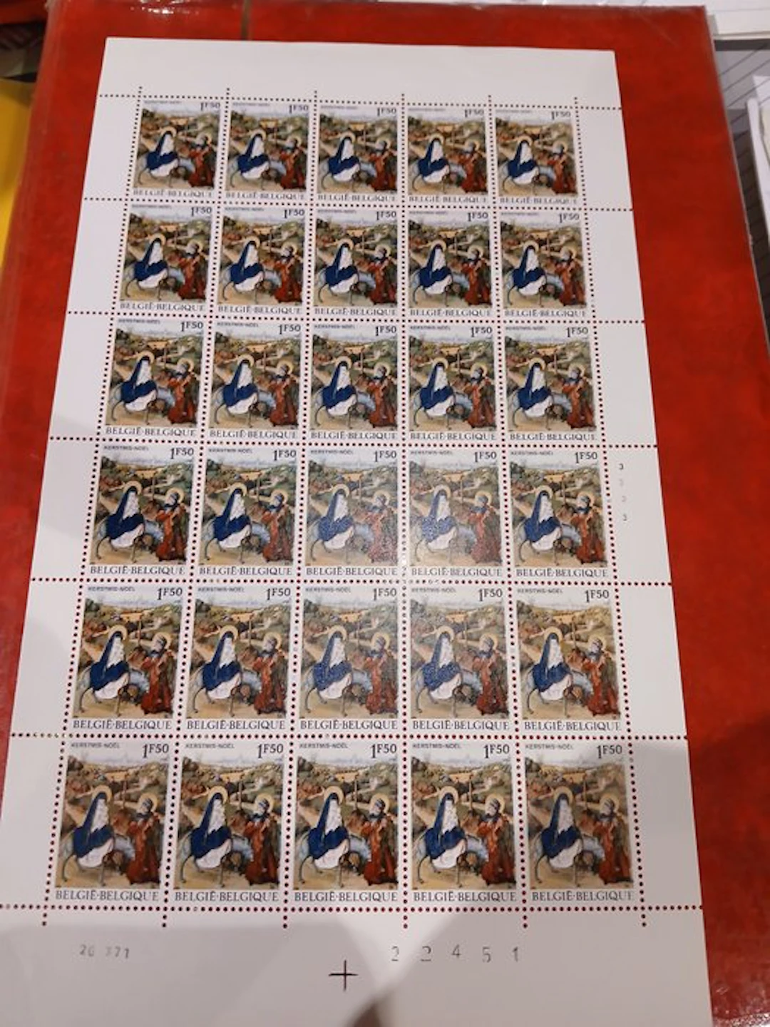 Belgium - 25 full sheets from the 1970s.