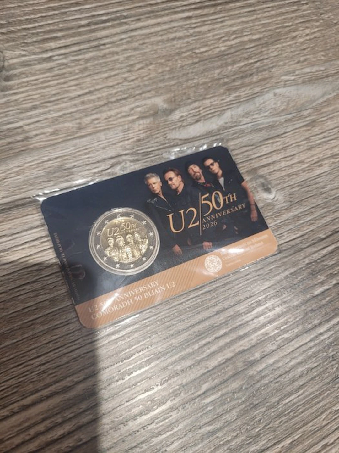 Ireland. 2 Euro 2026 "U2" (1 coincard) (No reserve price)
