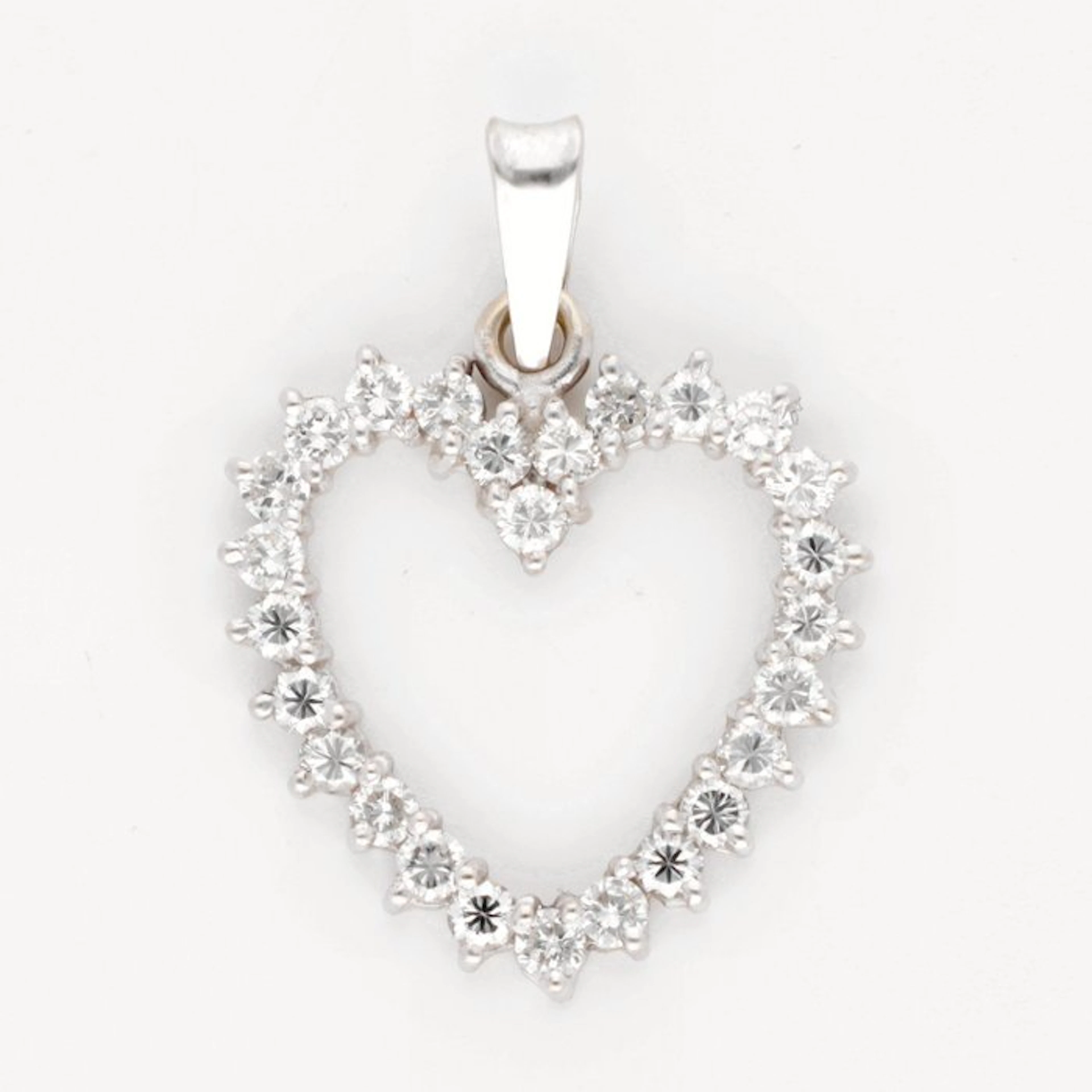 Pendant - 18 kt. White gold Diamond (Natural) - Hart