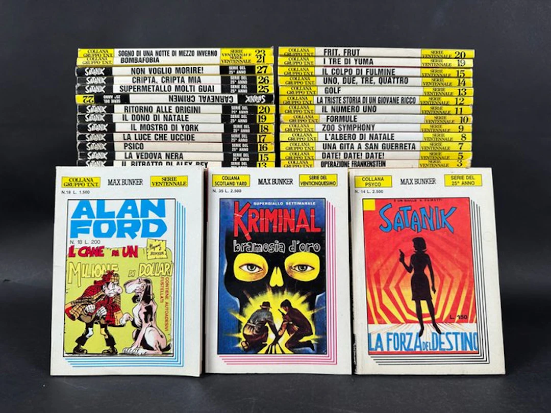 Ristampe Bunker & Magnus - Alan Ford/Satanik/Kriminal 70x...