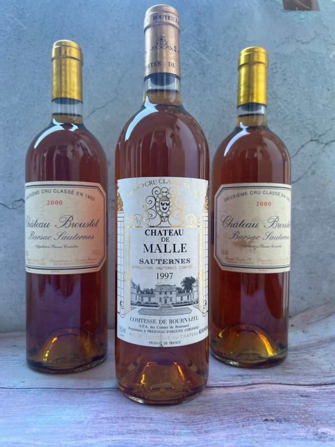 1997 Chateau de Malle & 2000 Château Broustet (2x) - Sauternes