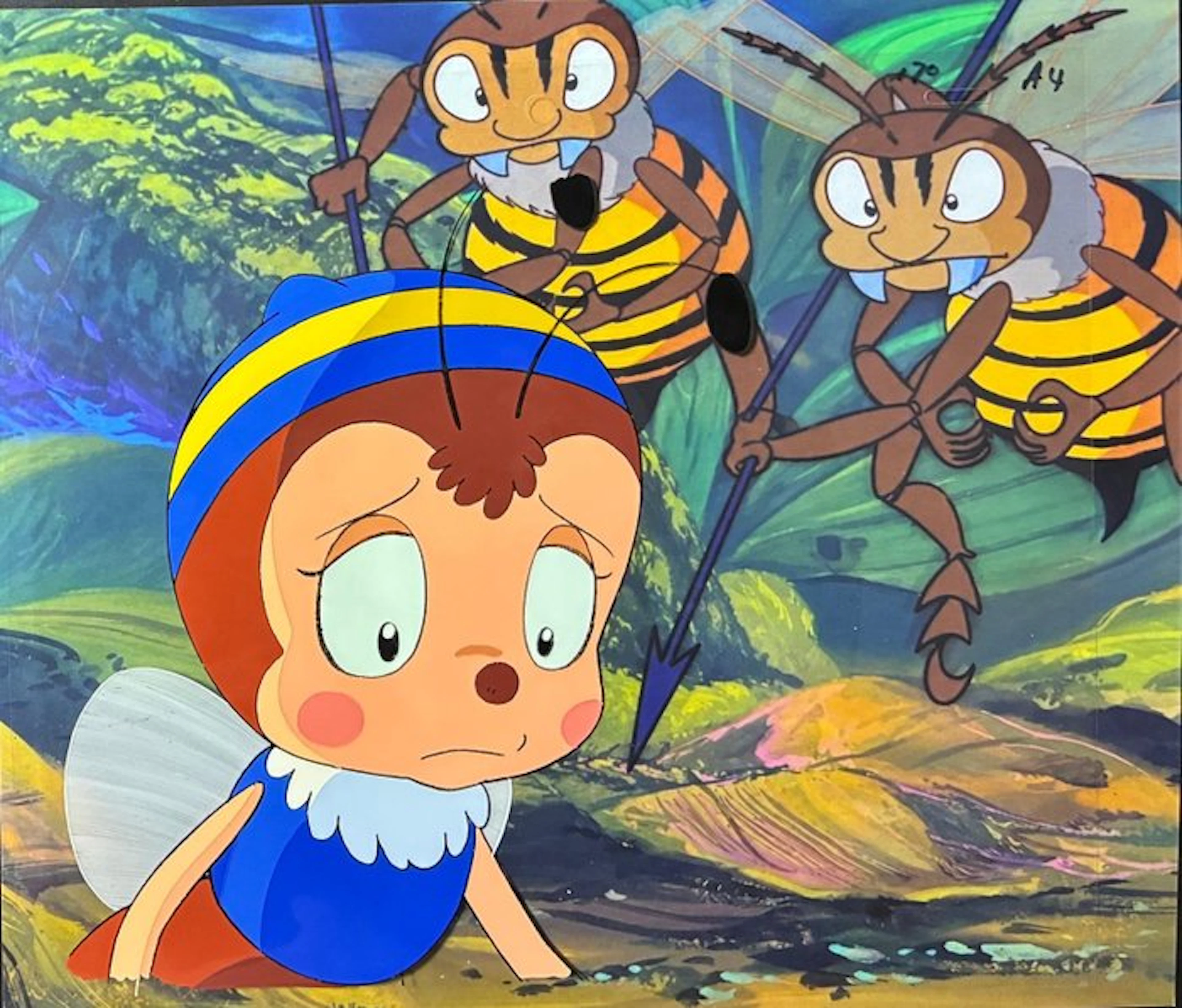 Nippon Animation - 2 Animation Cels & Douga - Maya the Bee