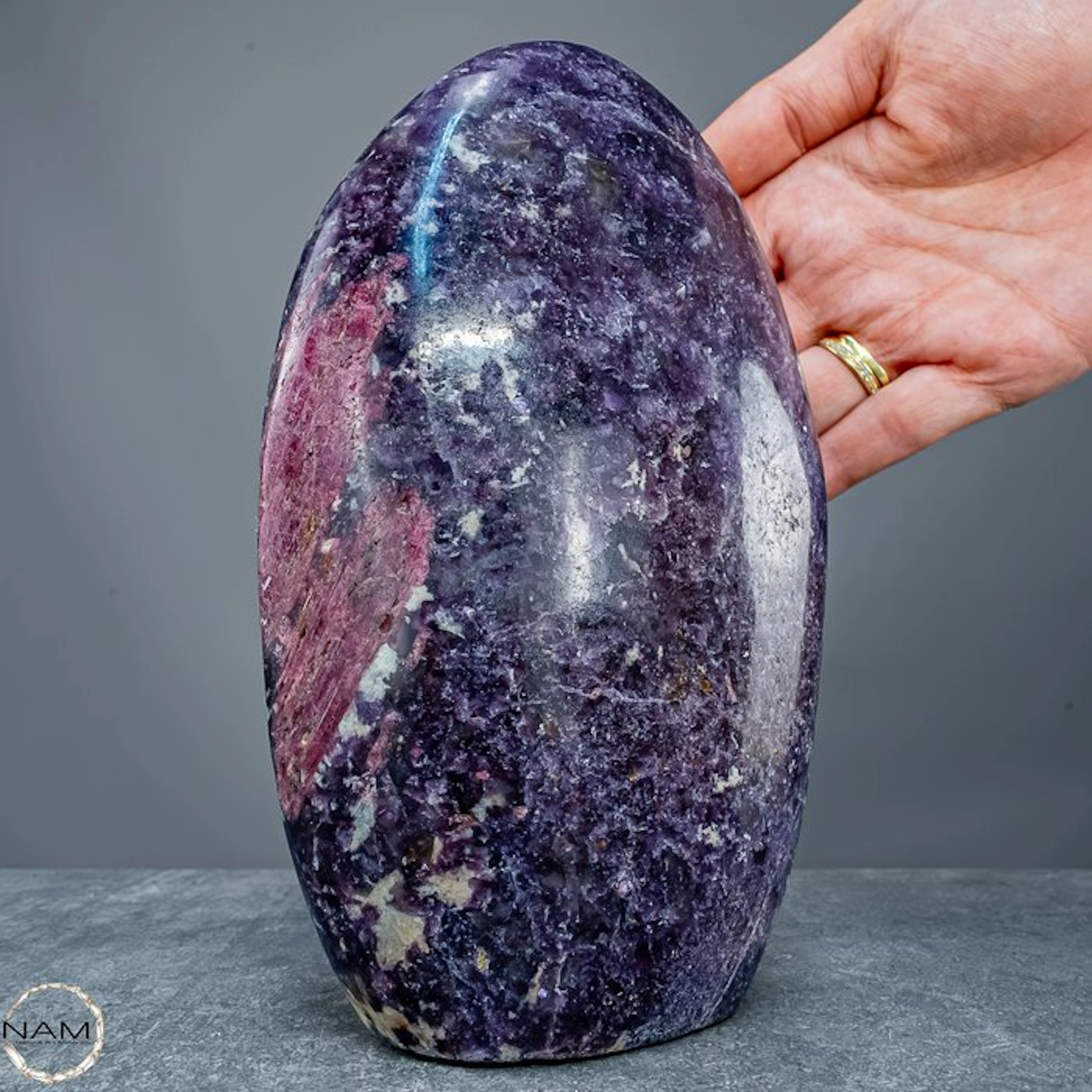 Unique lepidolite/unicorn stone freeform – Harmony