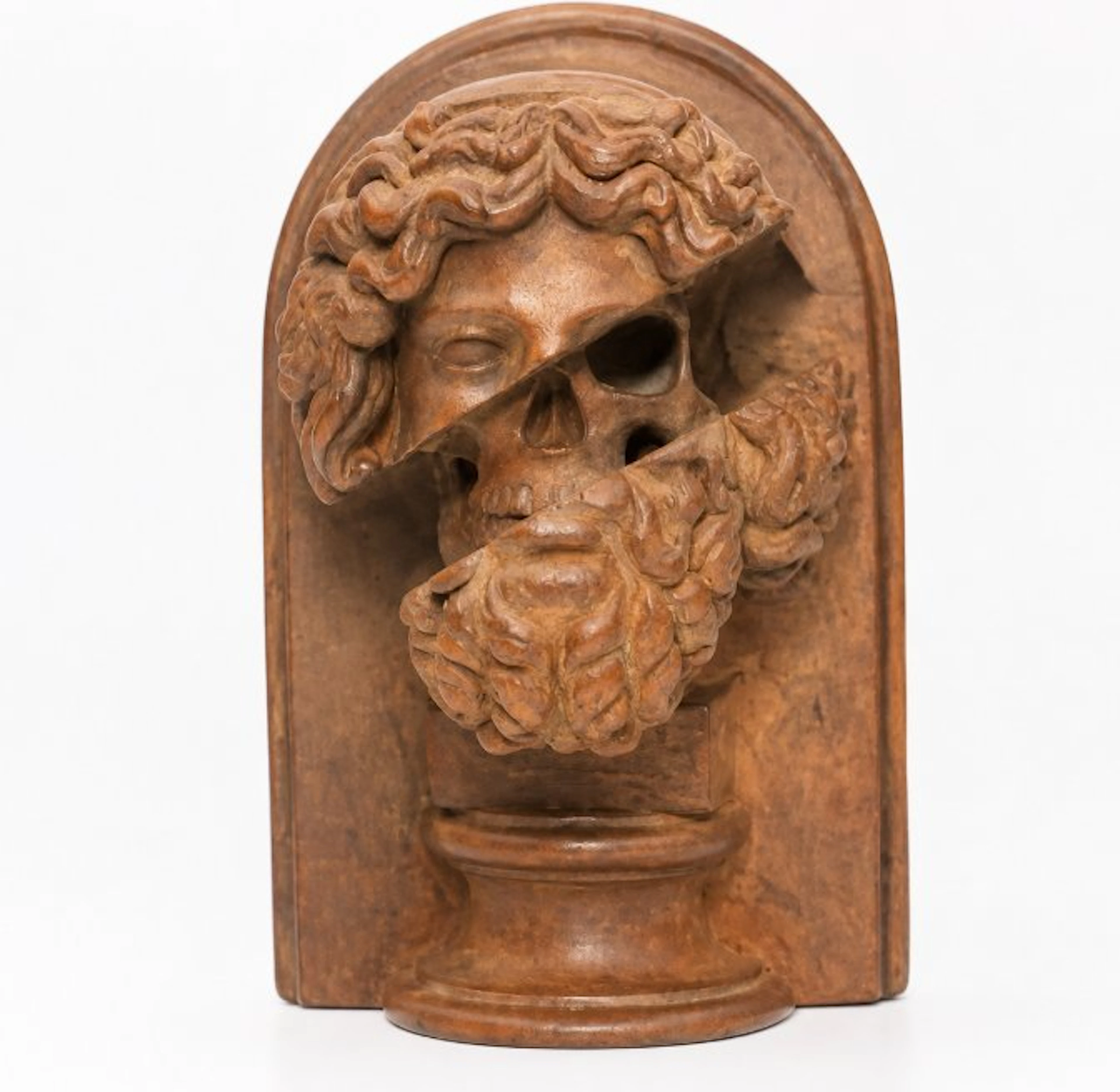Decorative ornament - Zeus (Jupiter) inspired classical Memento Mori Bust