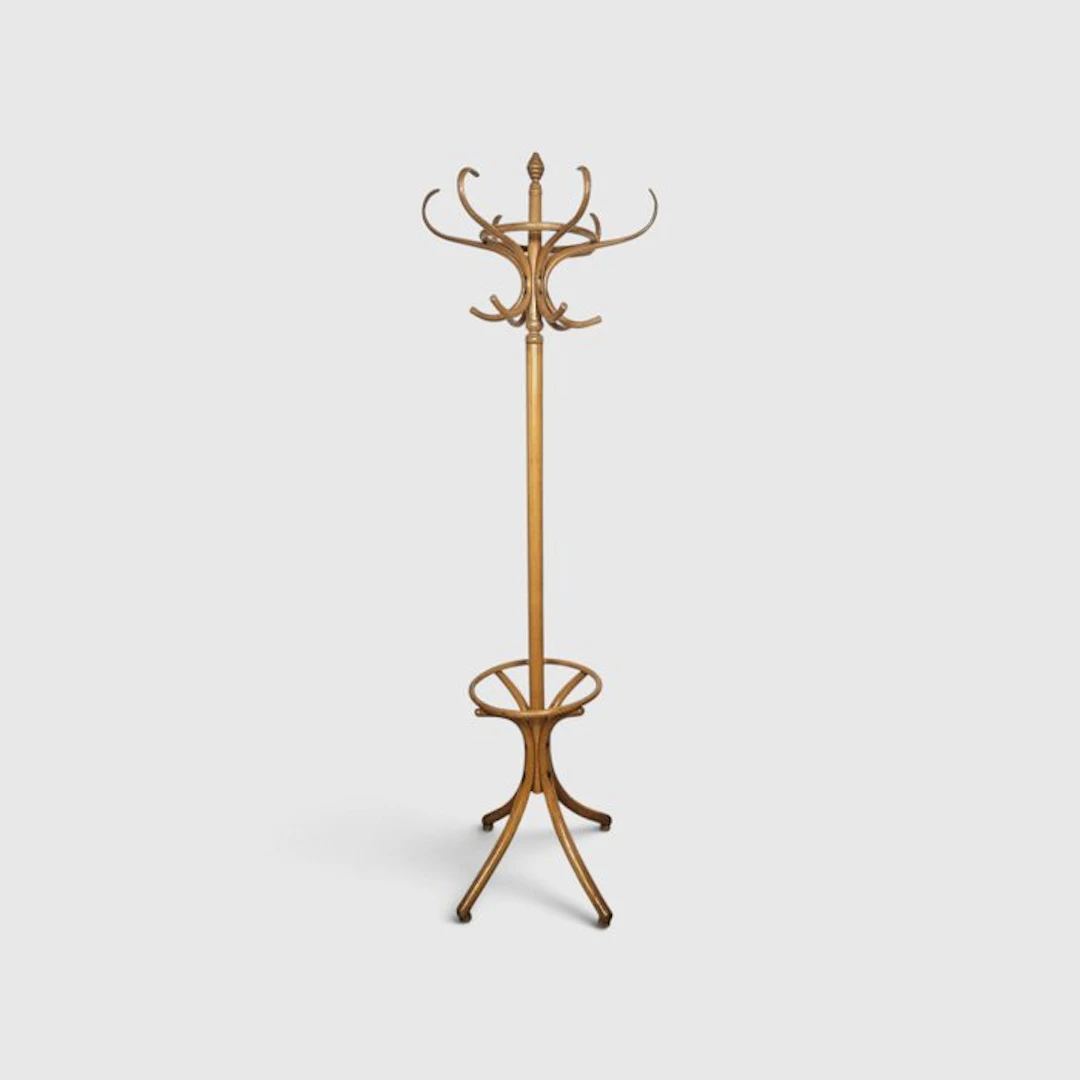 Coat rack - Honey color - Wood - Thonet - swivel