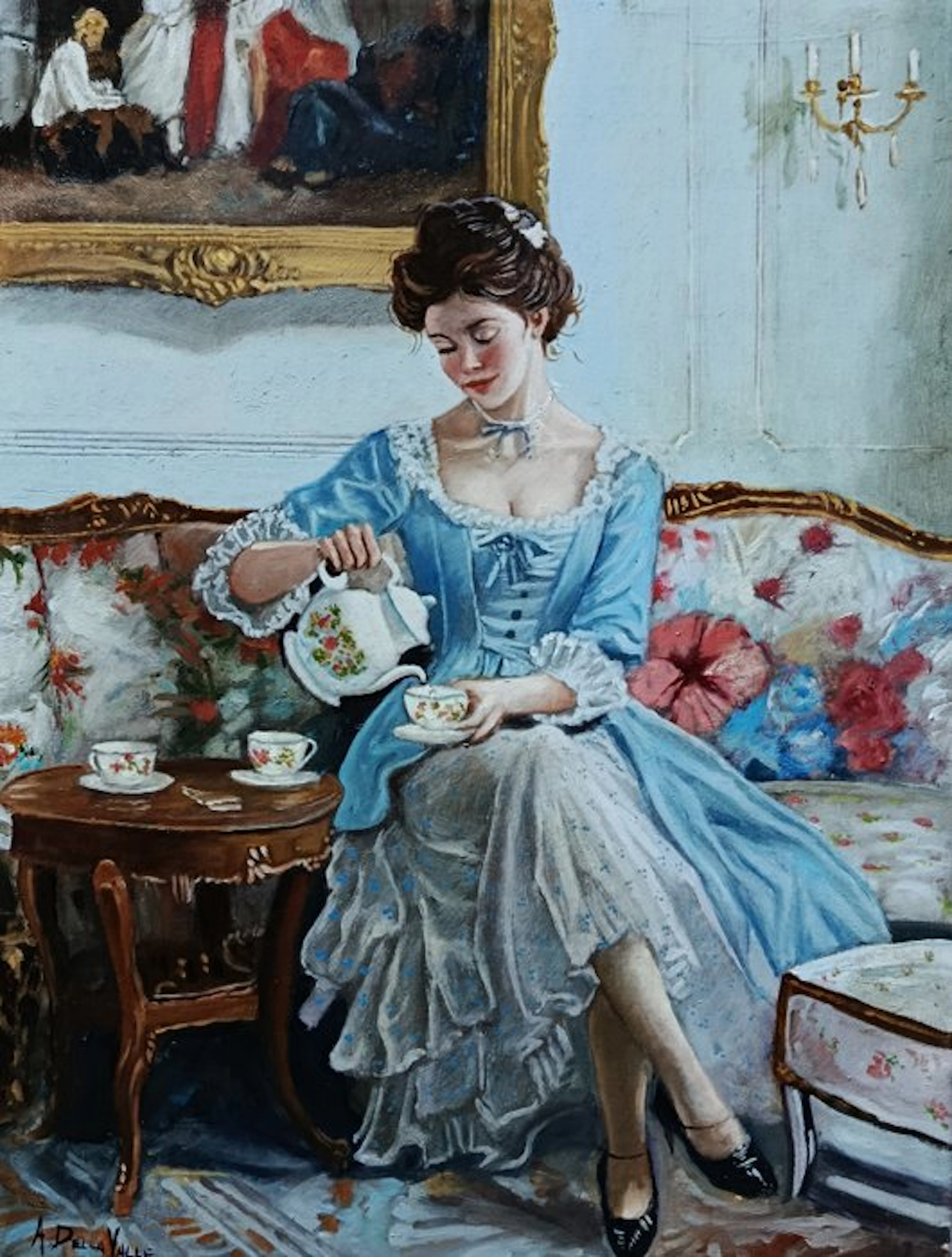 A. Della Valle (XX), da Carl Vilhelm - L'ora del tè