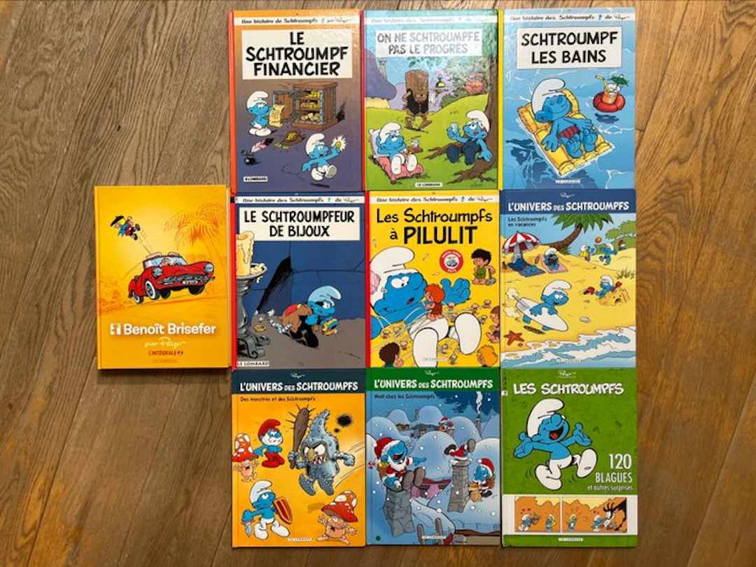 Les Schtroumpfs - 10x C - 10 Album - First edition - 1992/2017