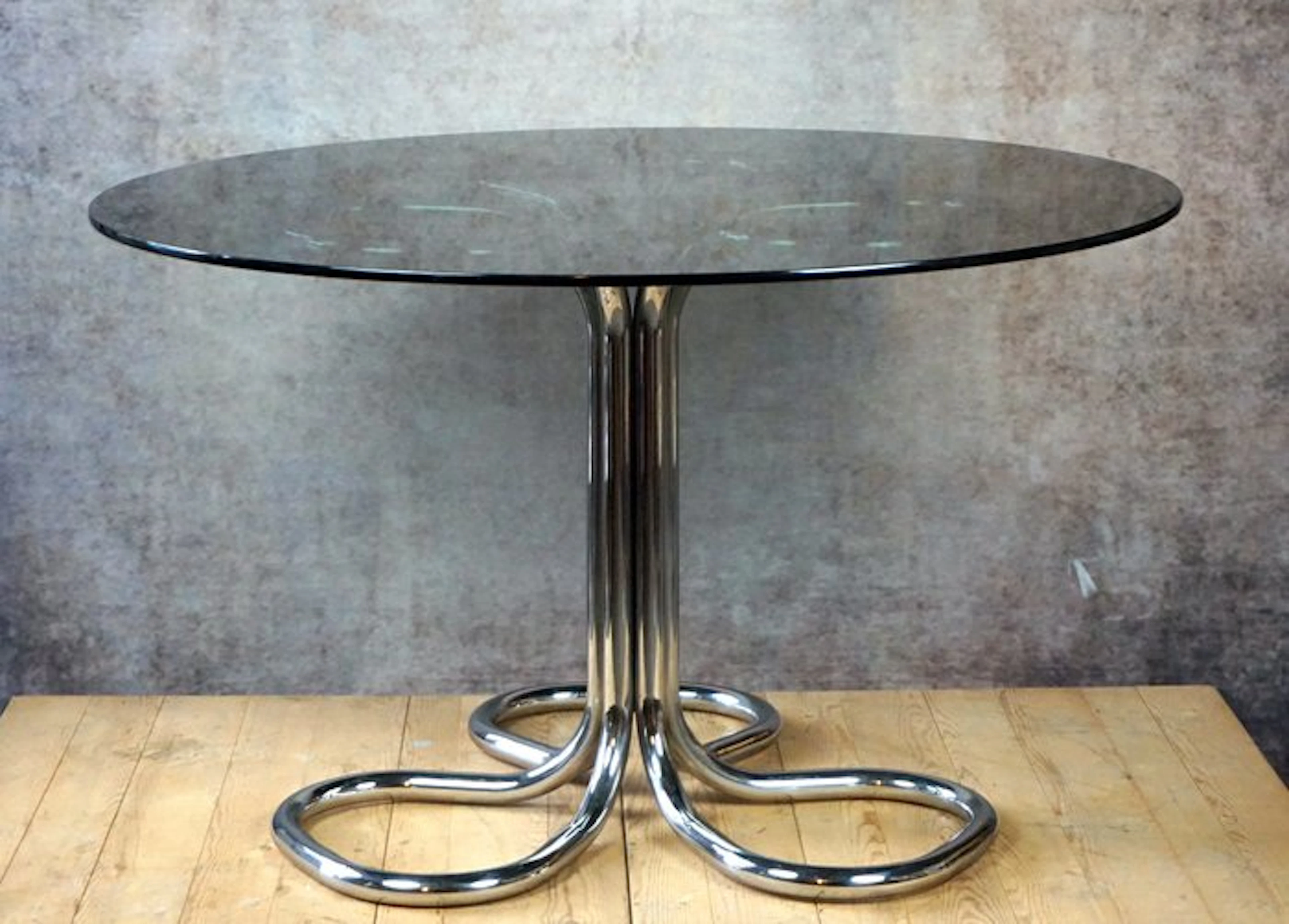 Table - Steel, Glass - Round table