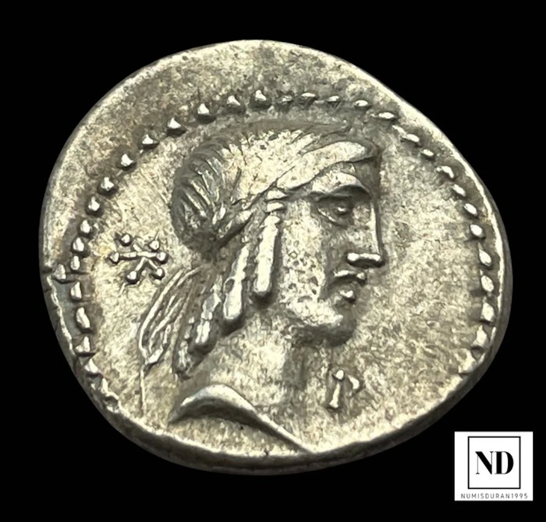 Roman Republic. L. Calpurnius Piso L.f. L.n. Frugi, 90 BC. Denarius Rome