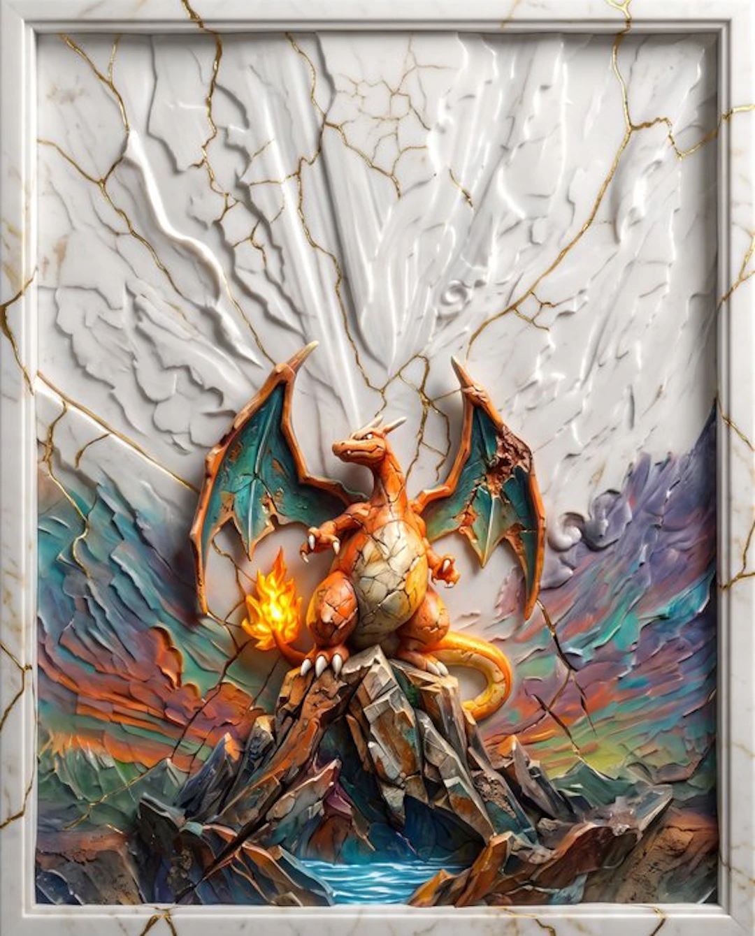 Makayhos - [Canvas] Charizard – Aurora Pyre