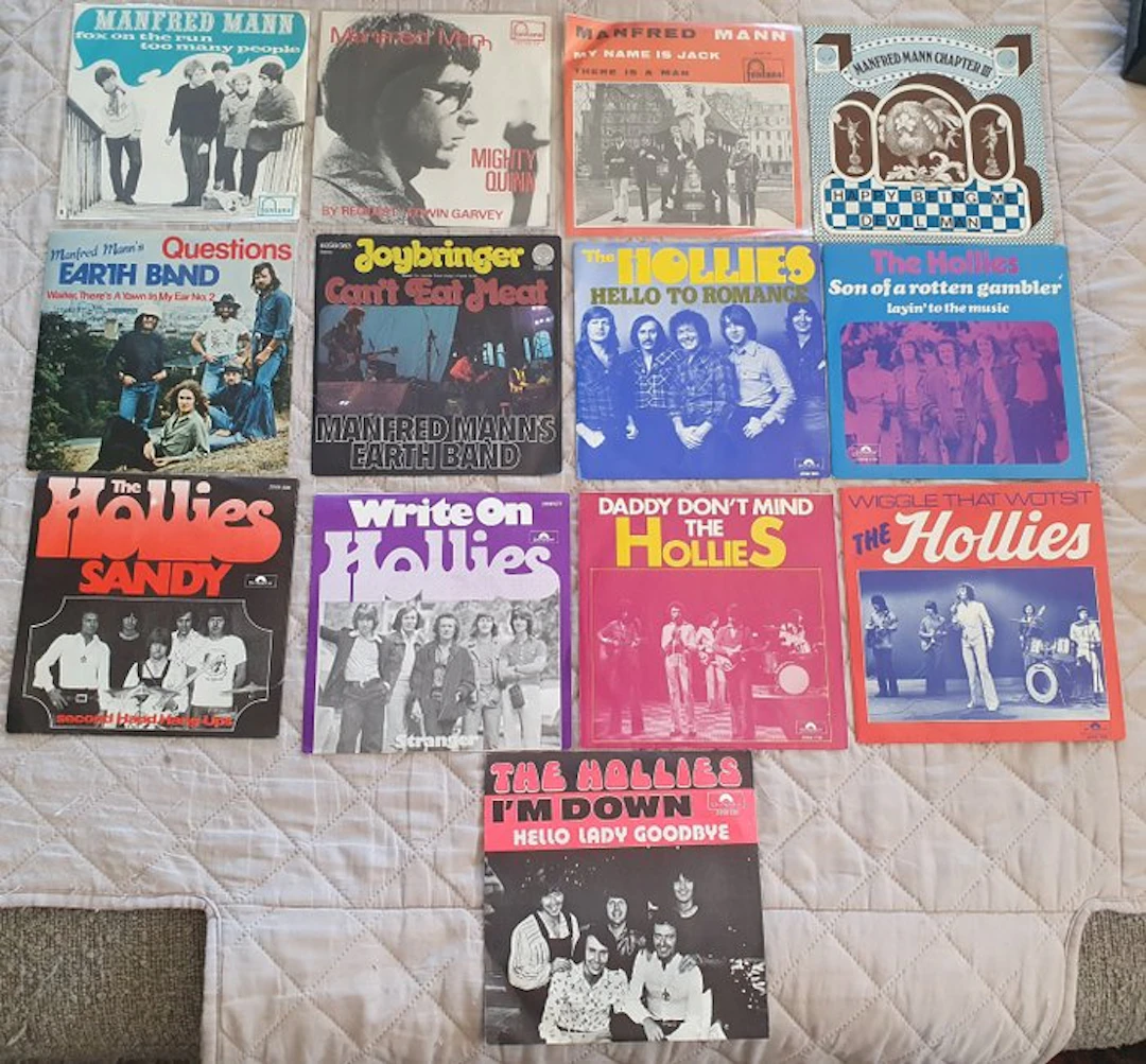 Manfred Mann & Related, Hollies - 13 X 7" 45RPM - 45 RPM 7" single - 1977