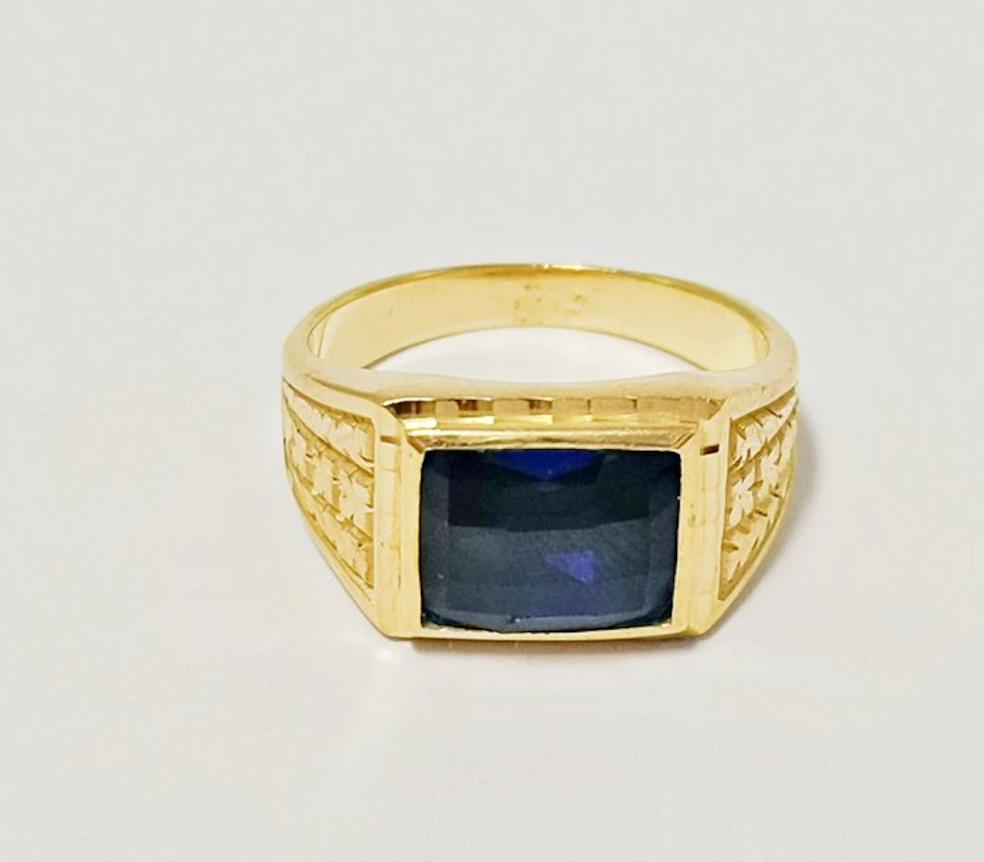Signet ring - 18 kt. Yellow gold