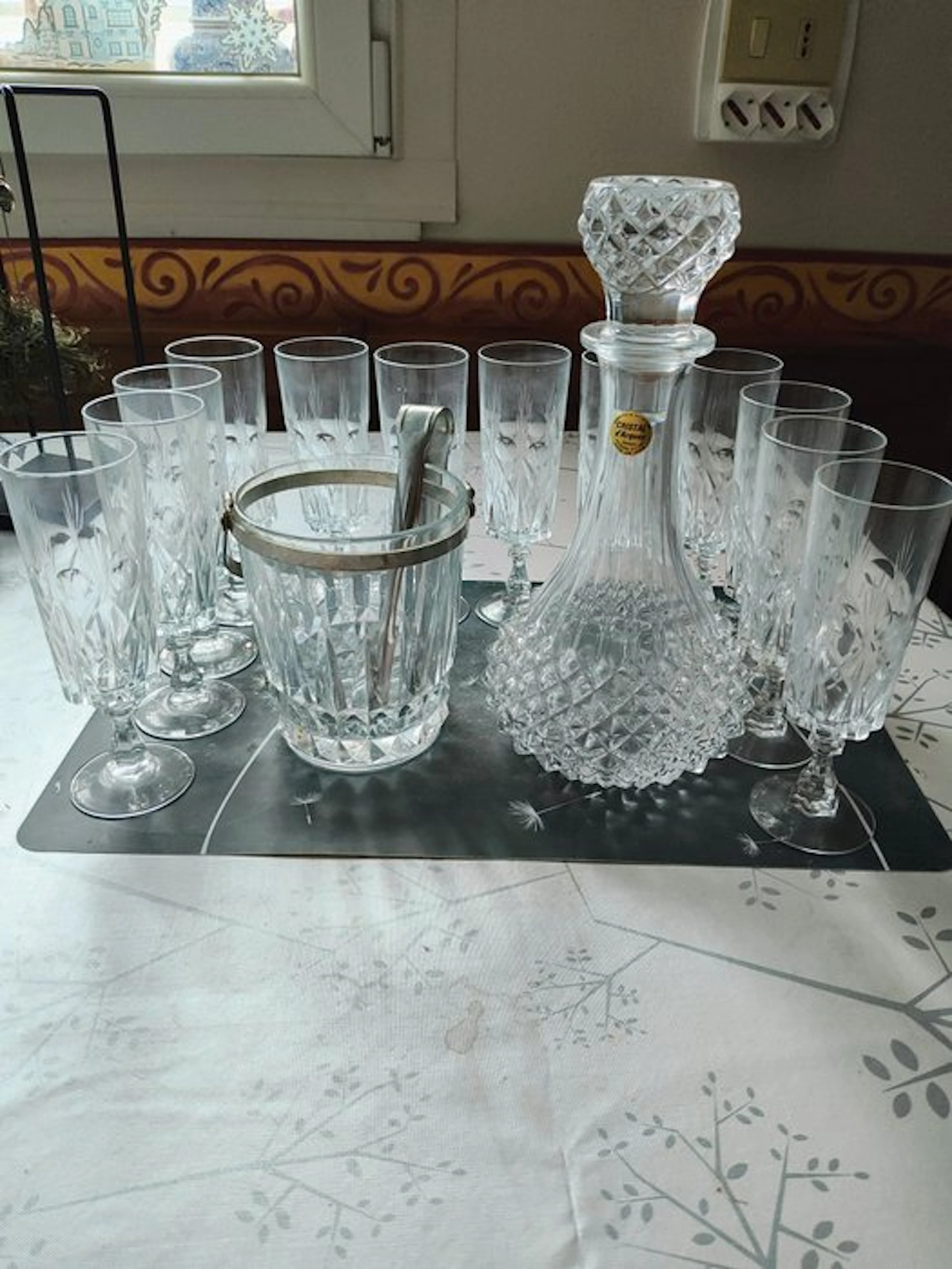 Cristal d'Arques - Drinking service (14) - Glass, Crystal