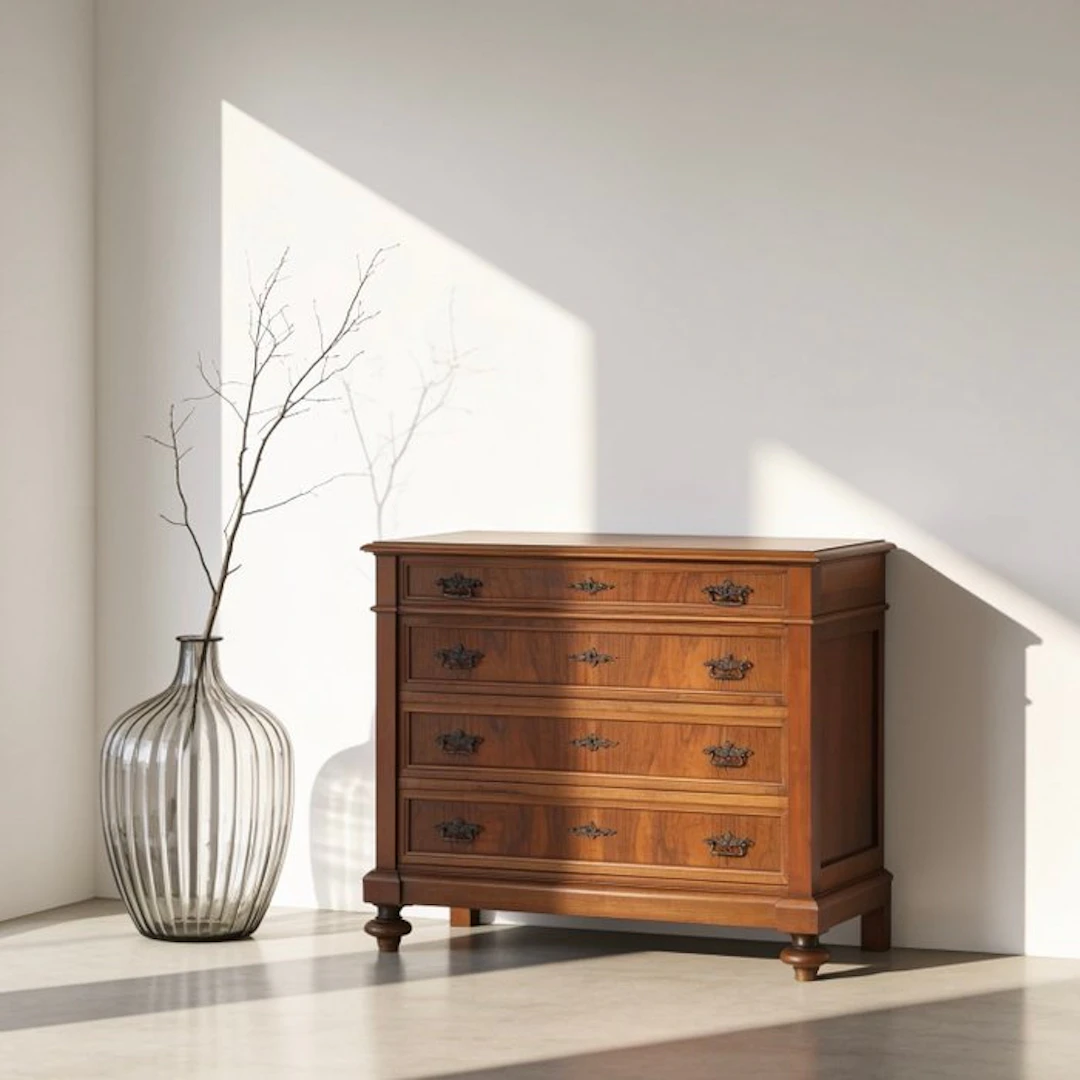 Chest of drawers - Cast brass