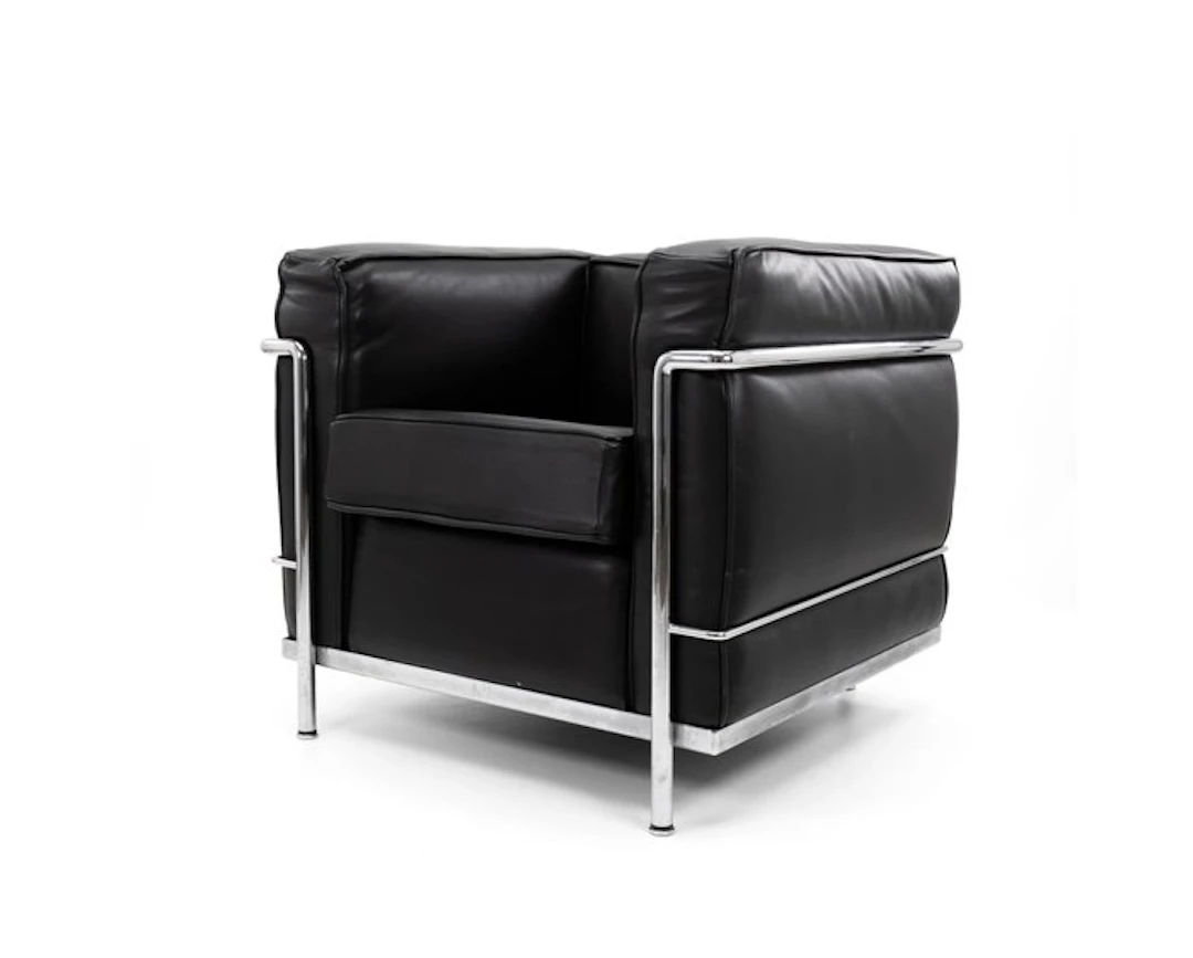 Cassina - Le Corbusier - Armchair - LC2 - Leather, Stainless steel