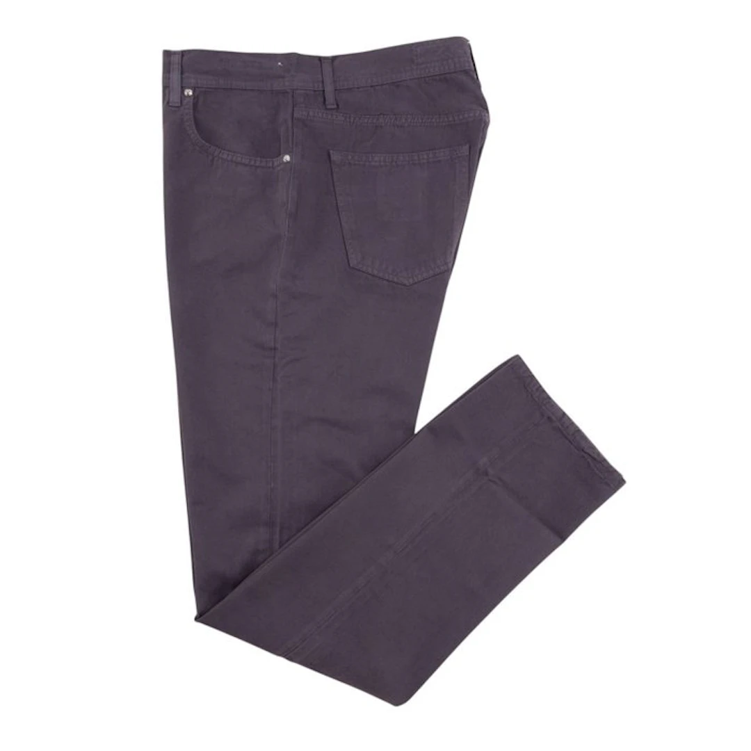LUIGI BORRELLI NAPOLI - 50 IT - Purple Denim Jeans Pant...