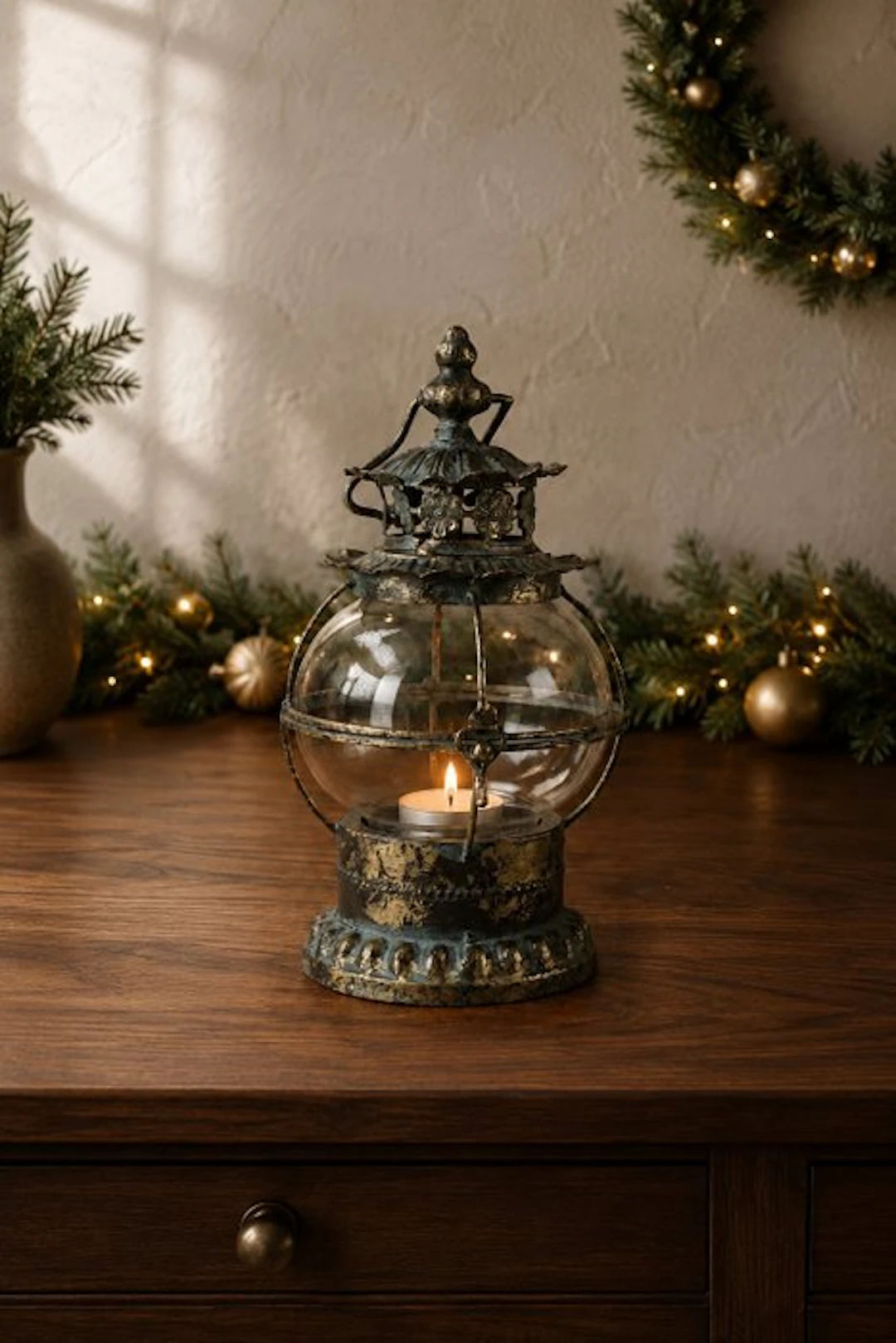 Lantern - Glass, Metal