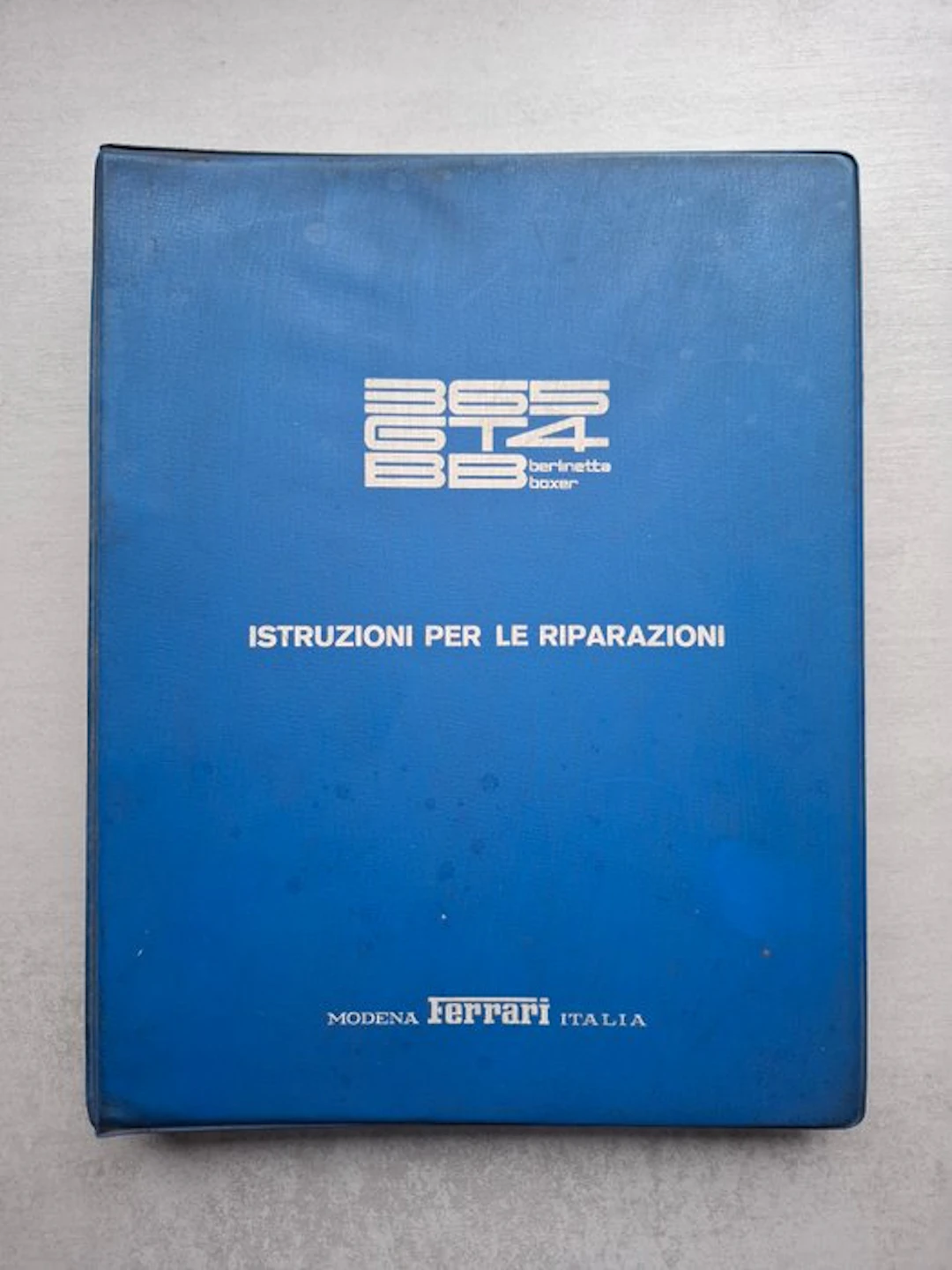 Manual - Ferrari - 365 GT4 BB Berlinetta Boxer - 1975