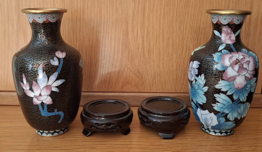 Vase (2) - Cloisonné