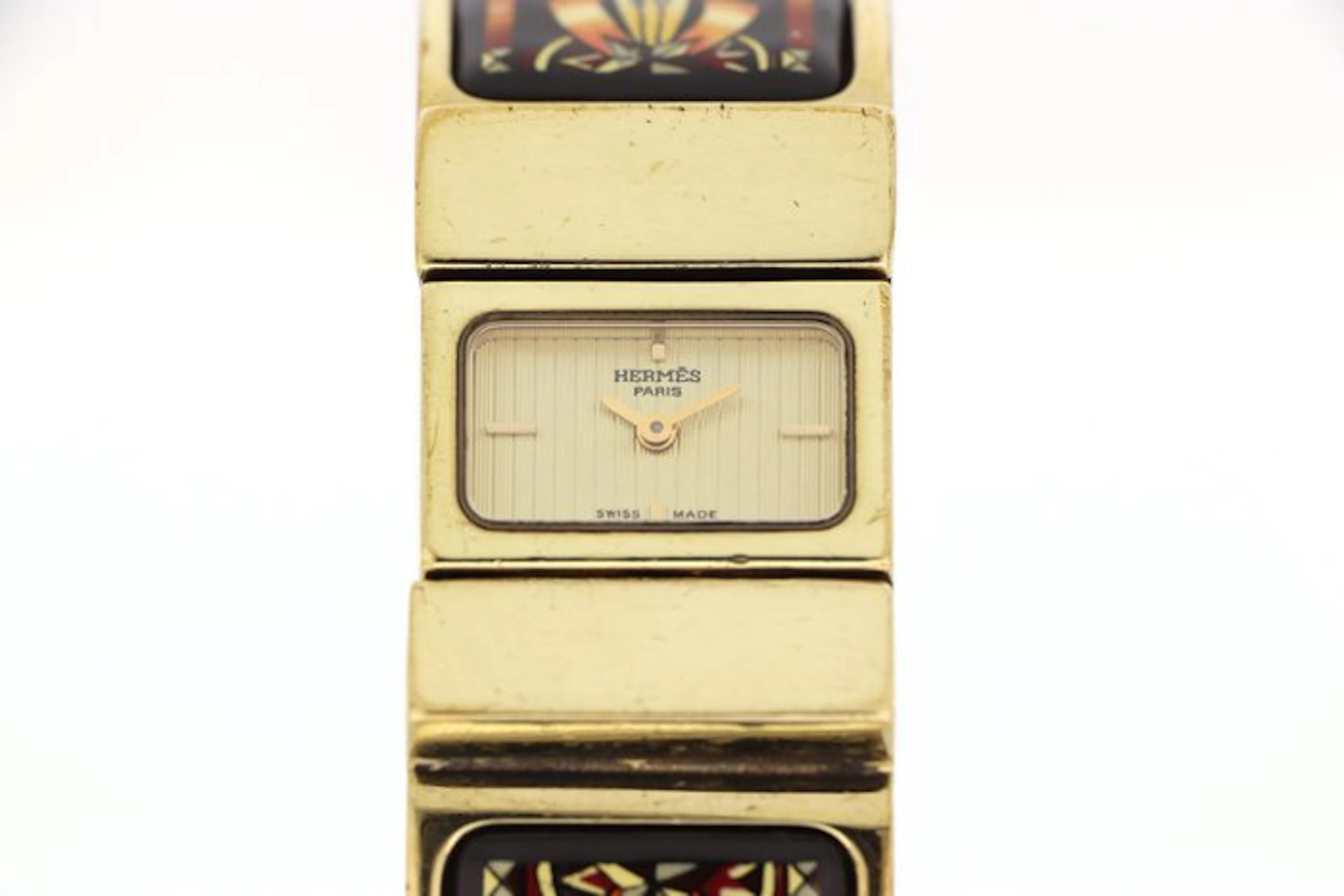 Hermès - Hermès Loquet Enamel Bangle Watch - No reserve...