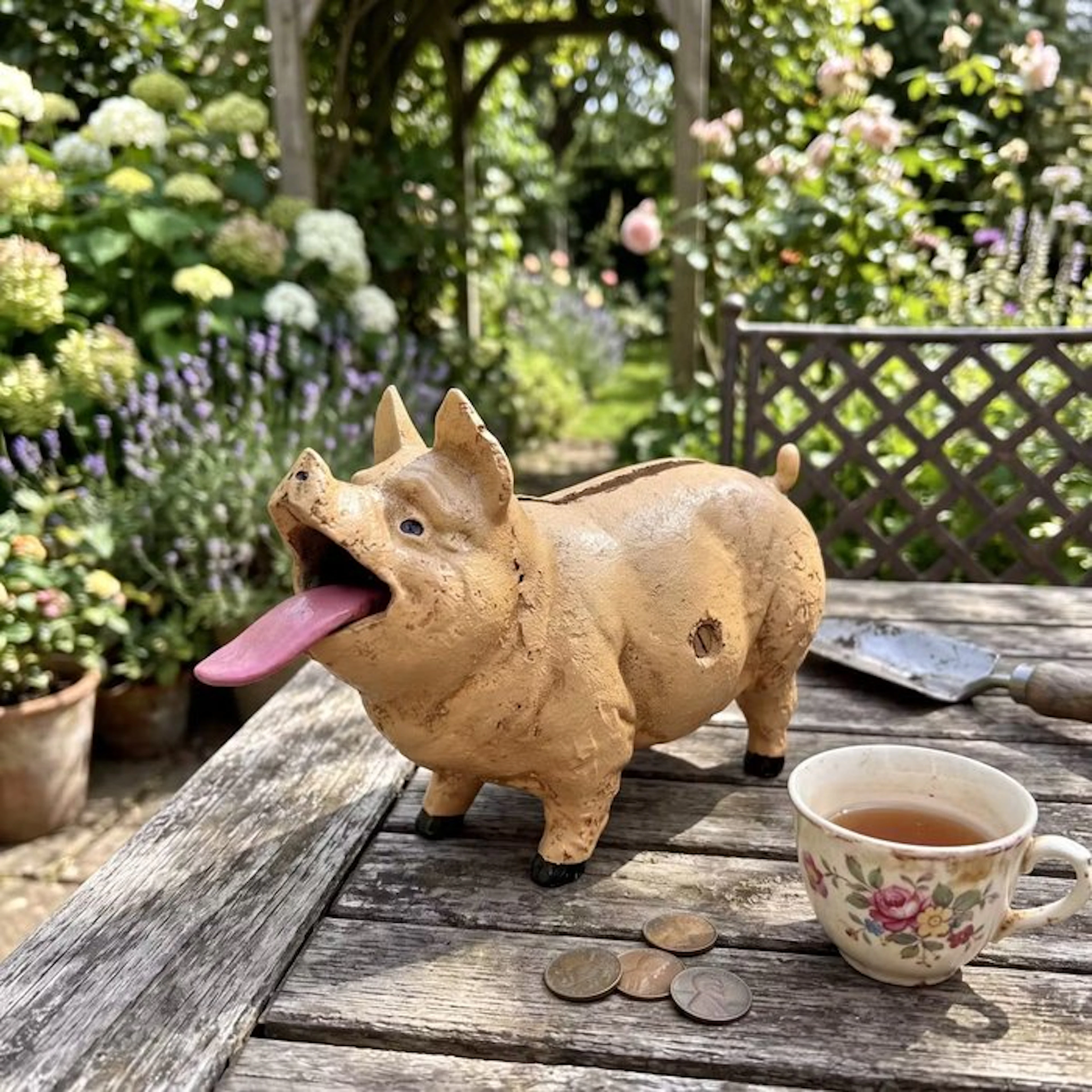 Money box - cast iron