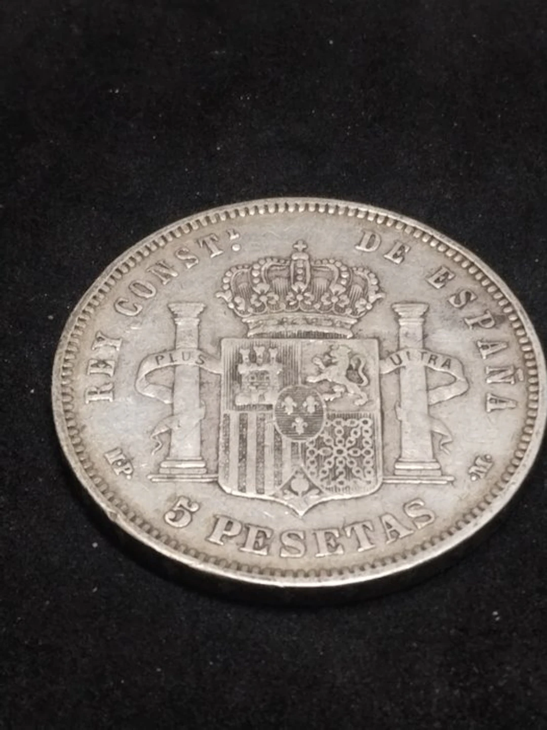 Spain. Alfonso XIII. 5 Pesetas 1890*90 MPM (No reserve price)