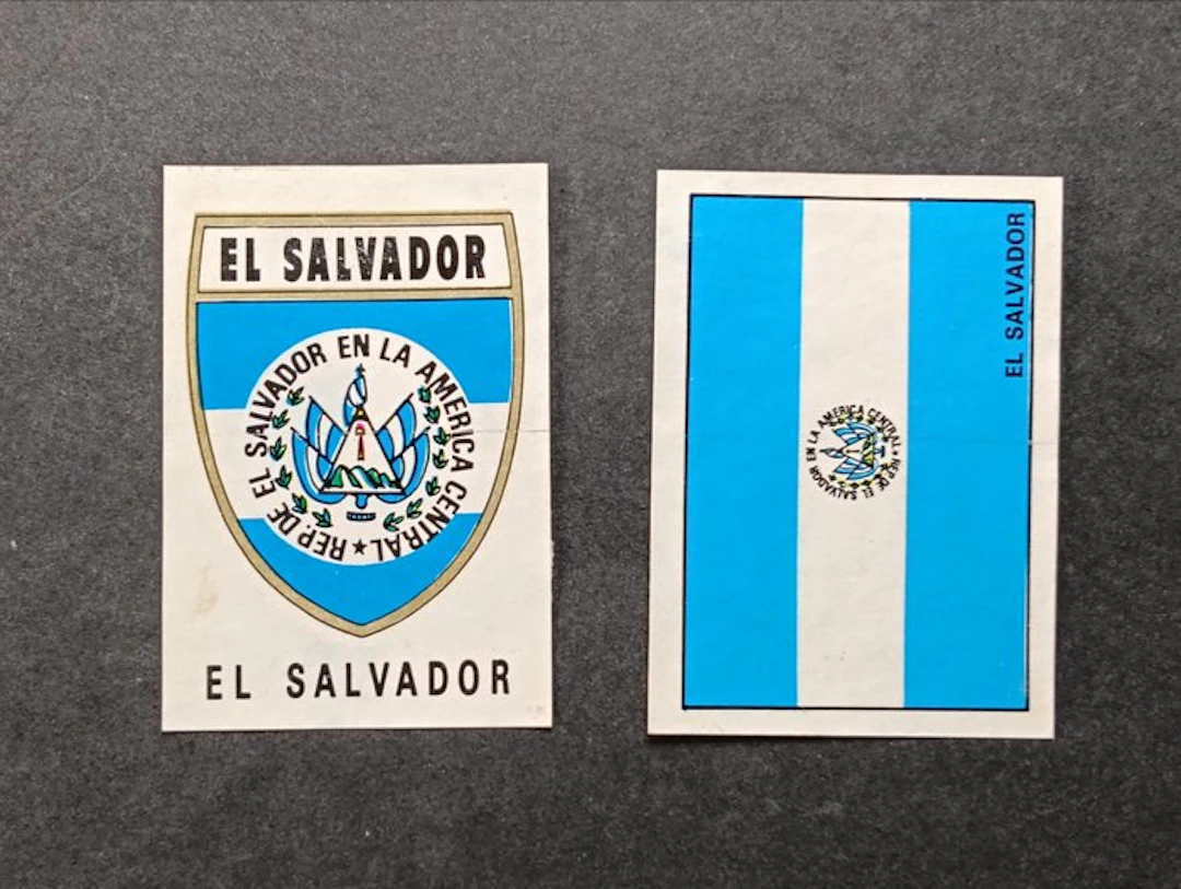 Panini Mexico 70 - El Salvador - 2 Figurine Originali...
