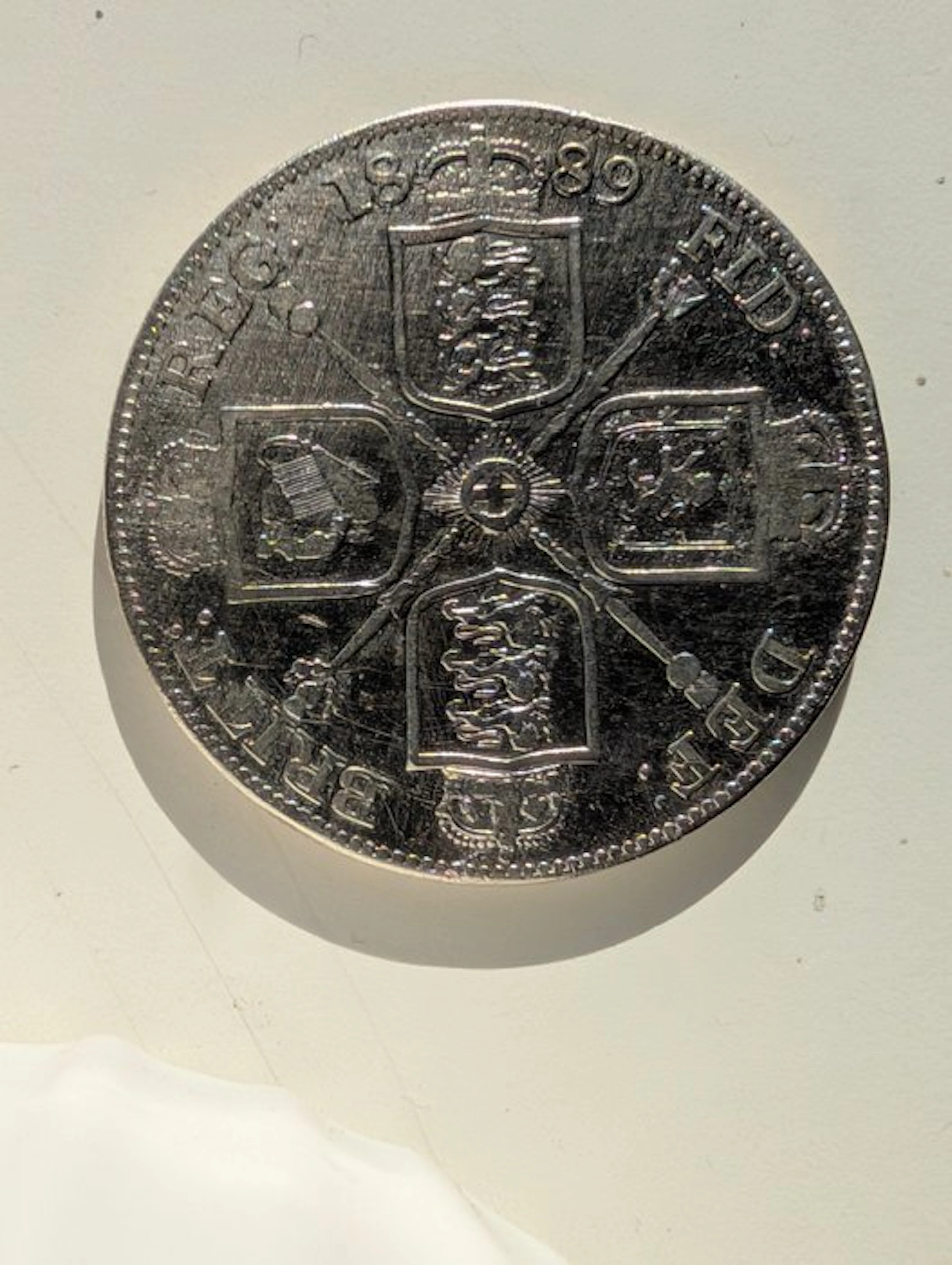United Kingdom. Victoria. 2 Florin 1889 (No reserve price)