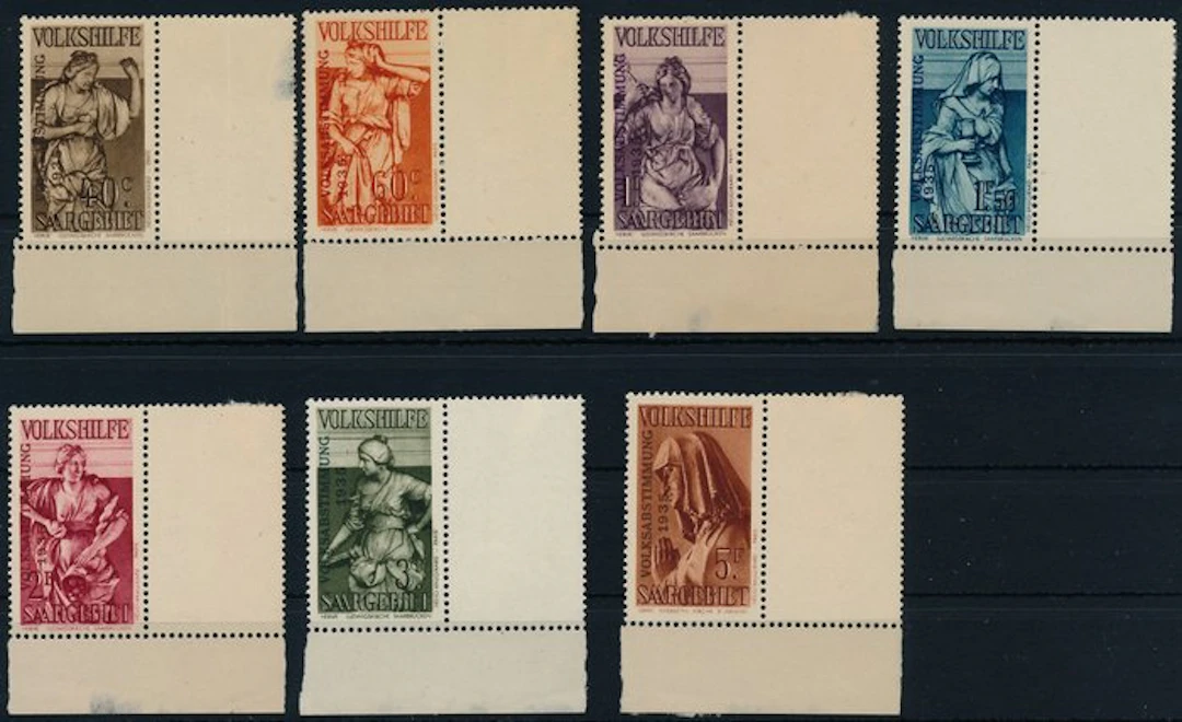 Territory of the Saar Basin 1934 - Volkshilfe - Referendum 40 C- 5 Fr