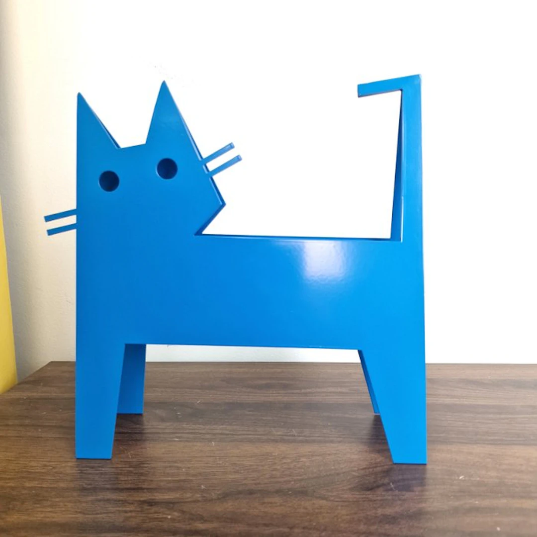 José Soler Art - The Cat KH. Blue- No Reserve