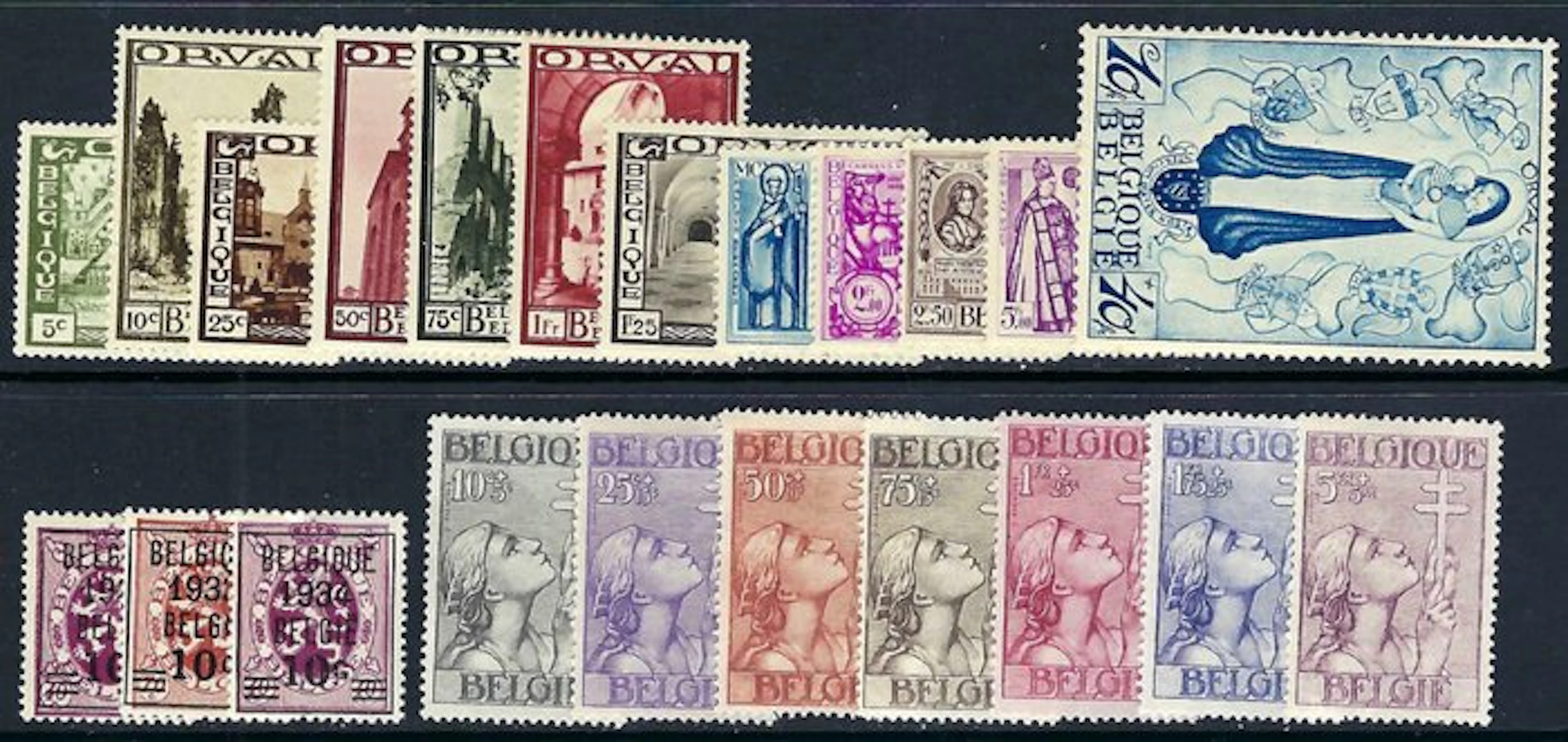 Belgium 1933 - The full volume for the year - OBP/COB 363/83