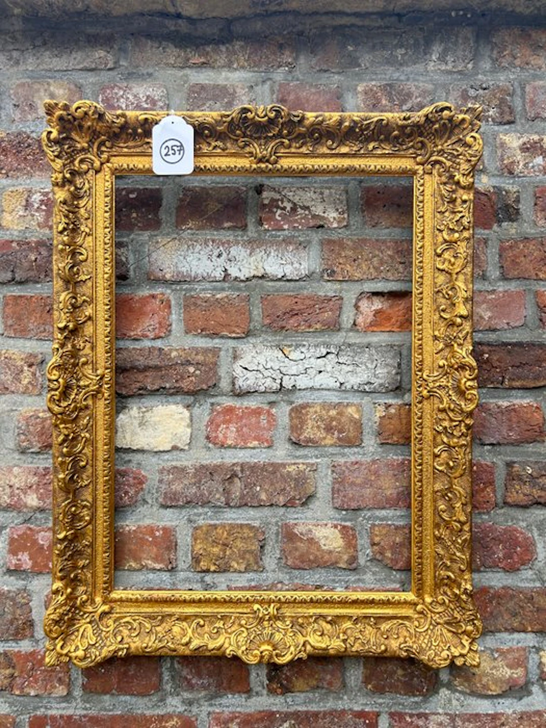 Frame - 257. Antique gold-gilded picture frame. For a painting 55x40 cm