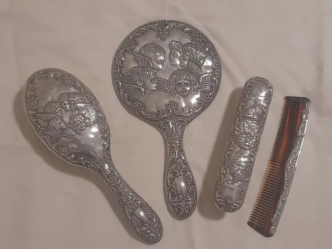 Broadway & Co. - Dressing table set (4) - .925 silver